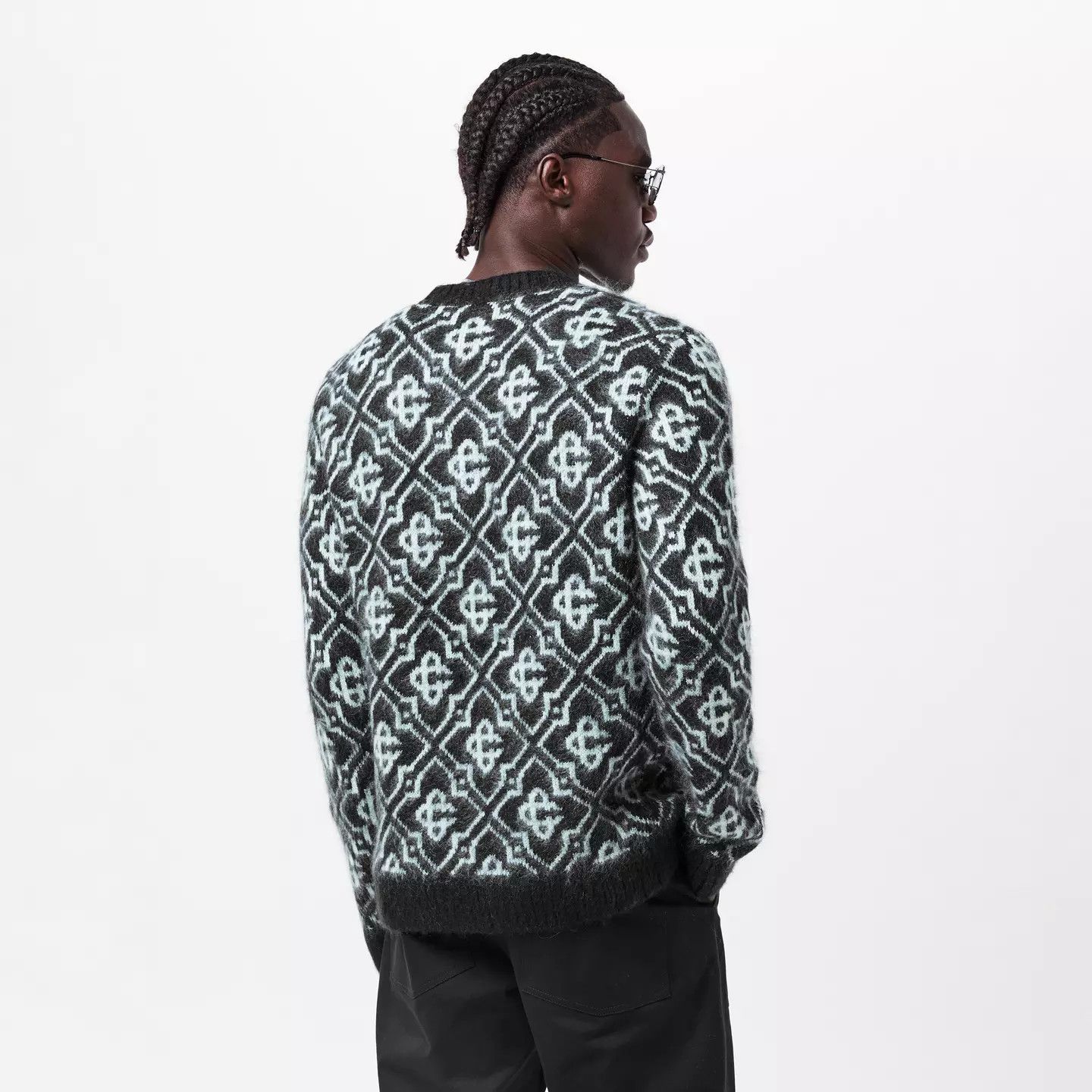 Casablanca o1g2r1mq0426 Mono Mohair Crew Neck Jumper in Multicolor Size US L / EU 52-54 / 3 - 4 Thumbnail