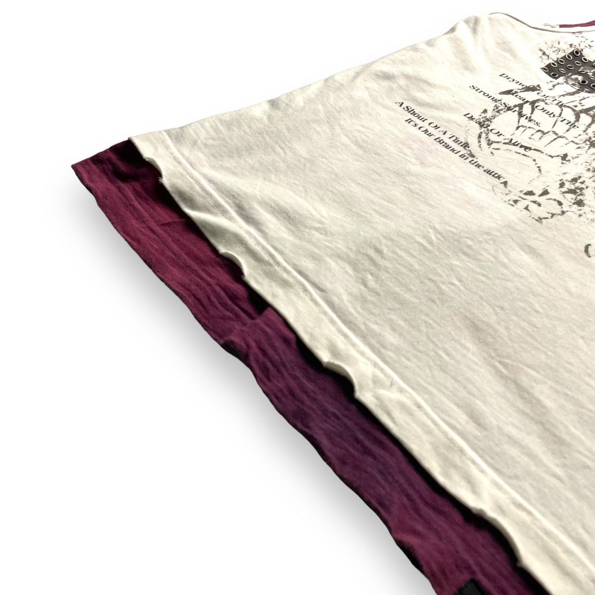 In The Attic 🇯🇵 Y2K IN THE ATTIC WORDING DOUBLE LAYER SLEEVELESS Size US L / EU 52-54 / 3 - 5 Thumbnail