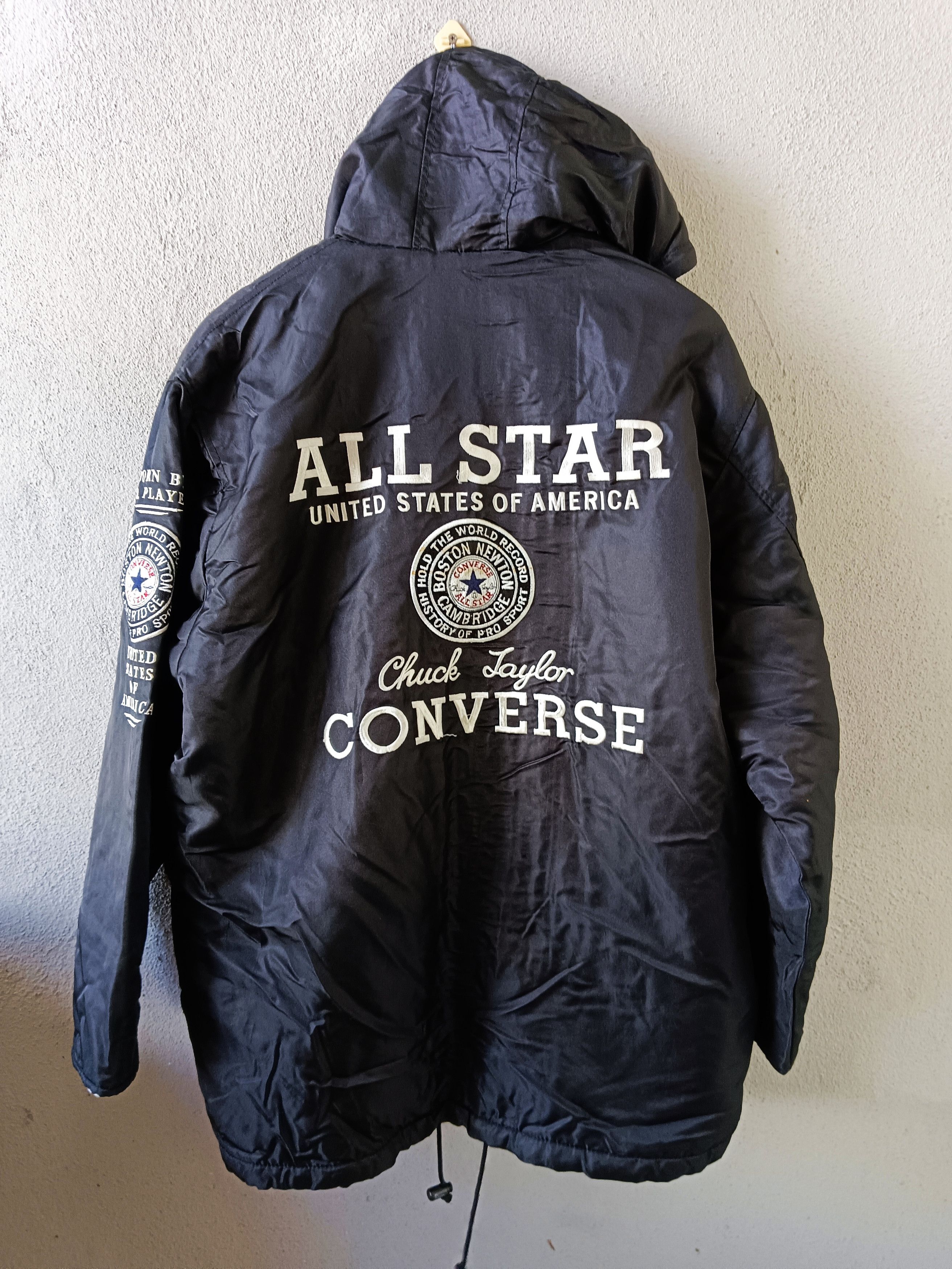 Converse Converse Vintage Parka Jacket Hooded Zipper Button Medium Size US M / EU 48-50 / 2 - 1 Thumbnail
