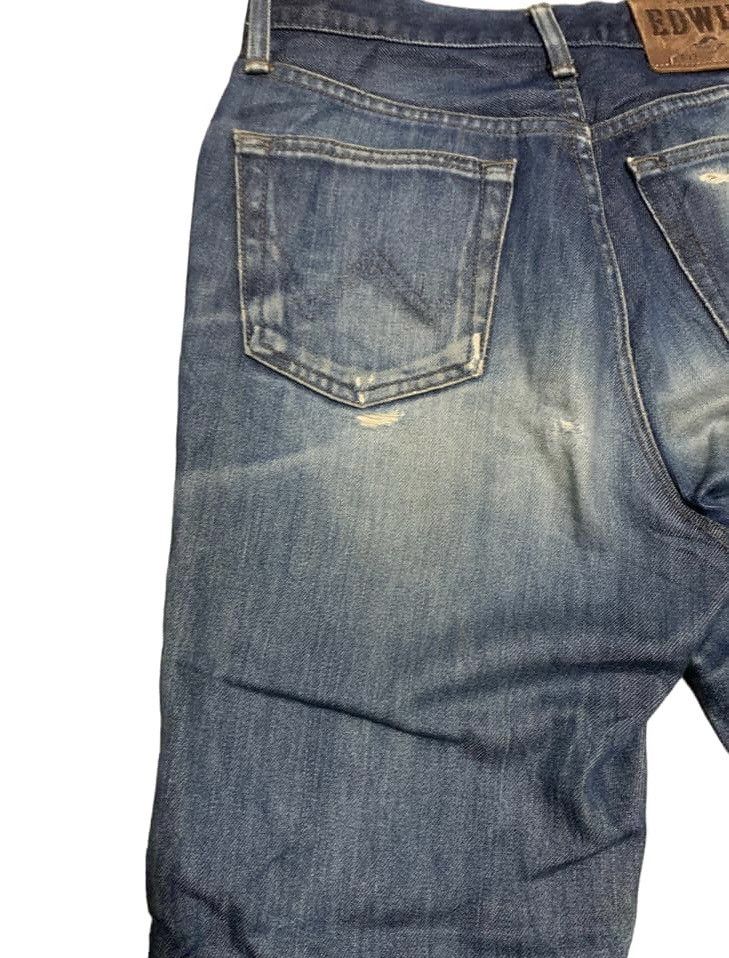 Edwin Vintage Edwin 402 Faded Blue Jeans Distressed Size US 29 - 5 Thumbnail