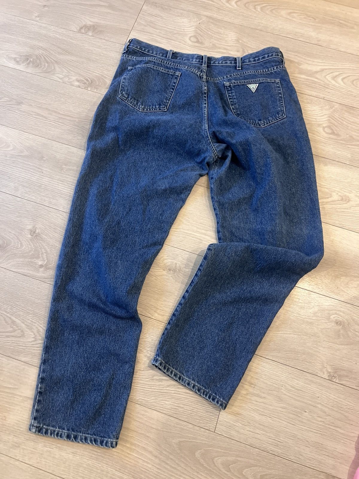 Guess × Vintage Vintage 90s Guess Denim Jeans Pants 42 x 34 Size US 42 / EU 58 - 1 Thumbnail