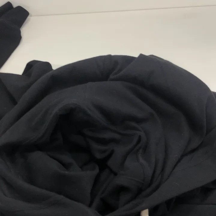 Rick Owens Rick Owens Black Geometric Embroidery Longline Hoodie Size US S / EU 44-46 / 1 - 5 Thumbnail