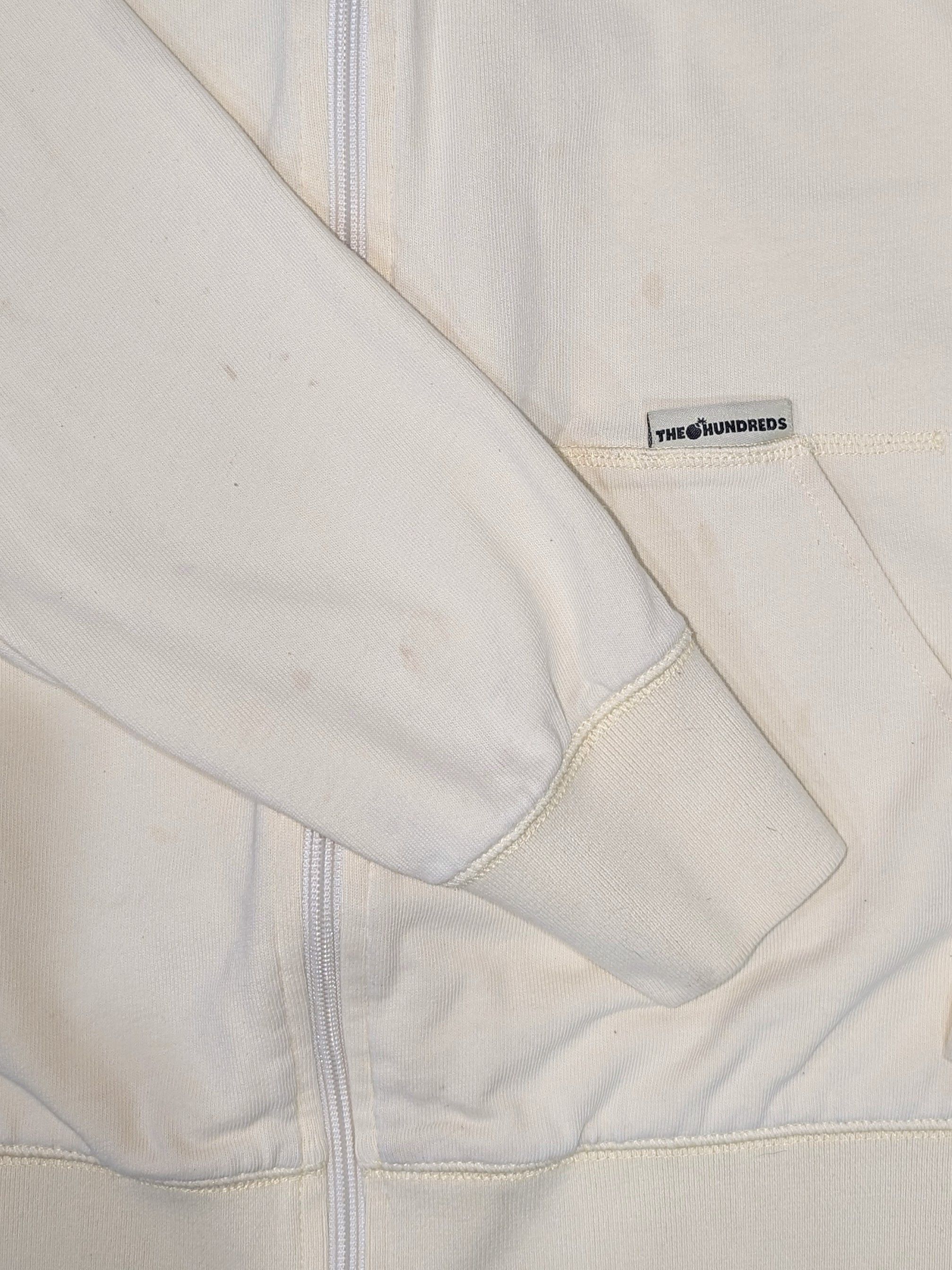 The Hundreds The Hundreds Adam Bomb cream zip up hoodie - SIZE L Size US L / EU 52-54 / 3 - 5 Thumbnail