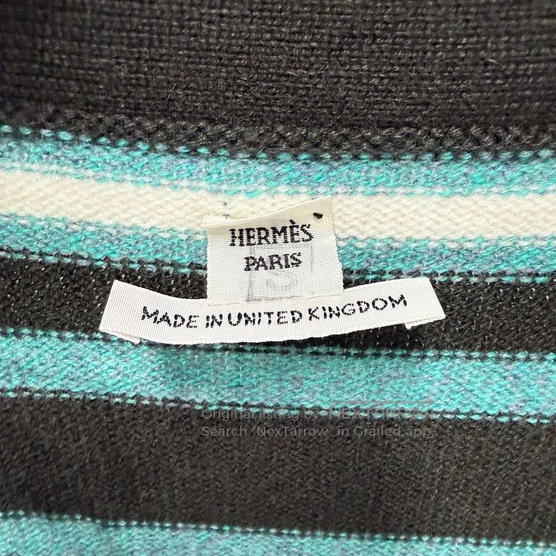 Hermes Hermes Horizontal striped cardigan Size M / US 6-8 / IT 42-44 - 7 Thumbnail