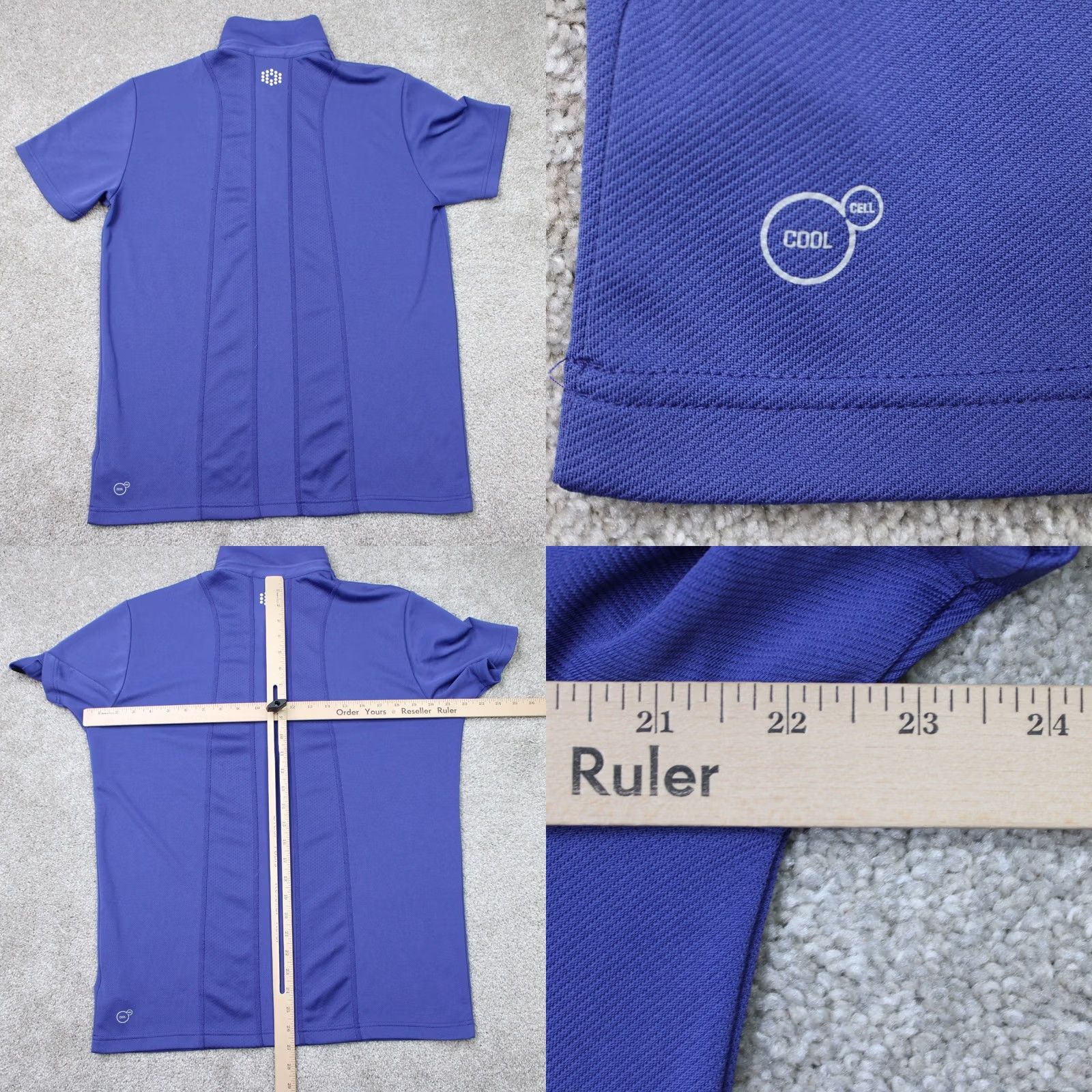 Puma Puma Polo Shirt Mens Medium Blue Short Sleeve Polo Golf Shirt Pullover Polo Short Sleeve Shirt Sports Logo Breathable Lightweight Stretch Regular Fit Size US M / EU 48-50 / 2 - 8 Thumbnail
