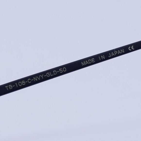 Thom Browne Thom Browne TB108 CNVYGLD50 Eyeglasses 50mm Size ONE SIZE - 5 Thumbnail