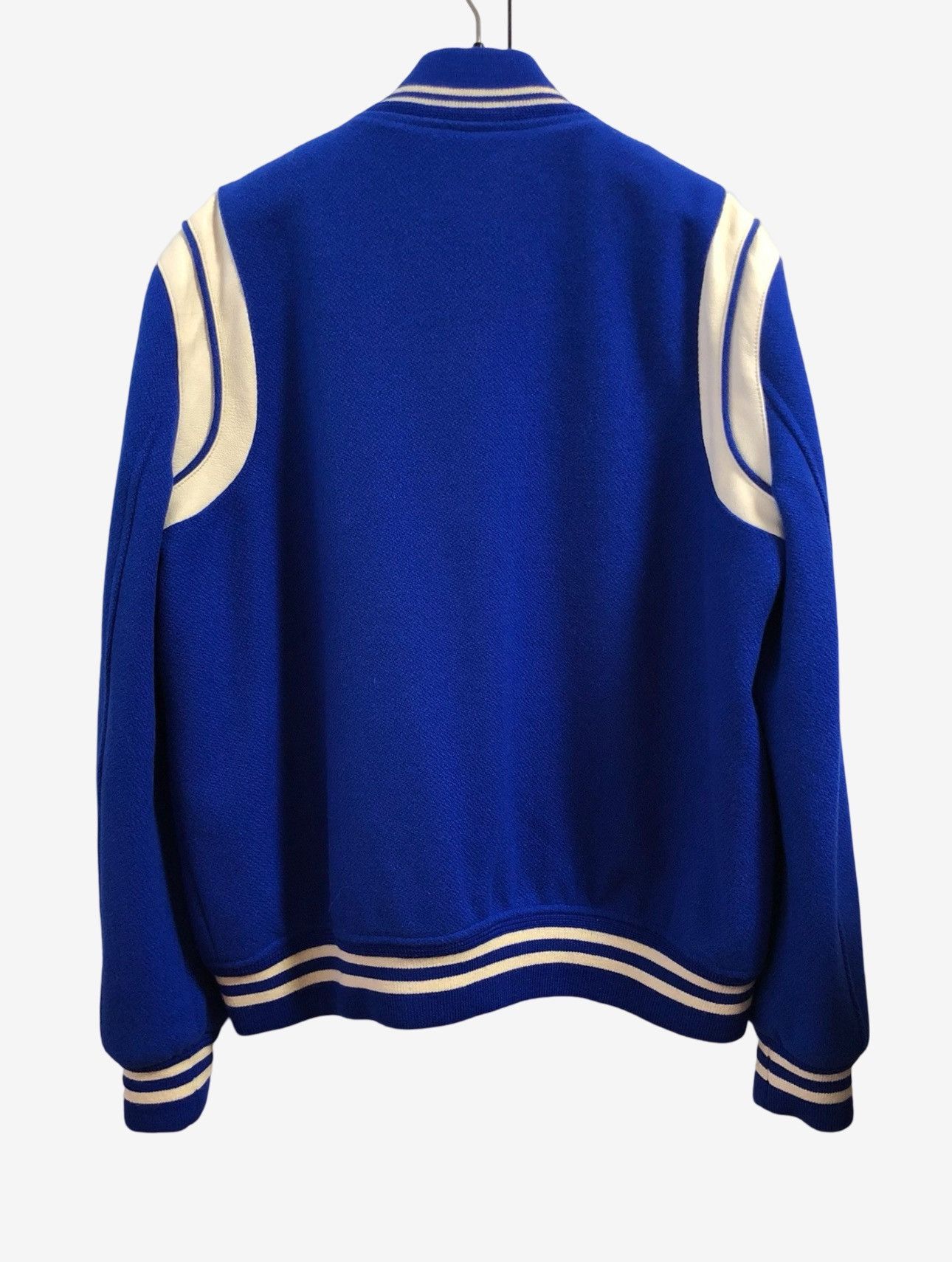 Saint Laurent Paris Saint Laurent Paris Blue Teddy Jacket Sz.54 Size US L / EU 52-54 / 3 - 2 Thumbnail