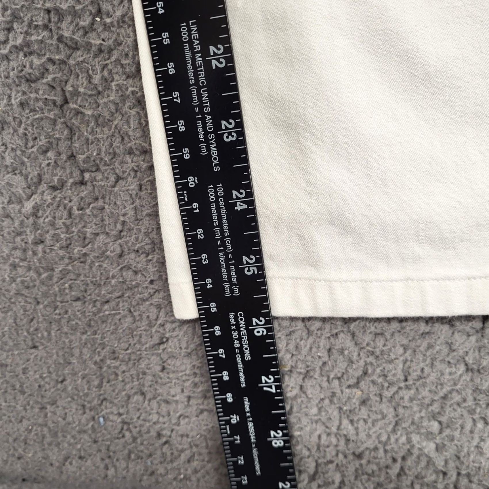 Chaps VINTAGE CHAPS Ralph Lauren White Denim Womens Size 12 Ankle Chino Pants 32x26 Size 34" / US 12 / IT 48 - 7 Thumbnail