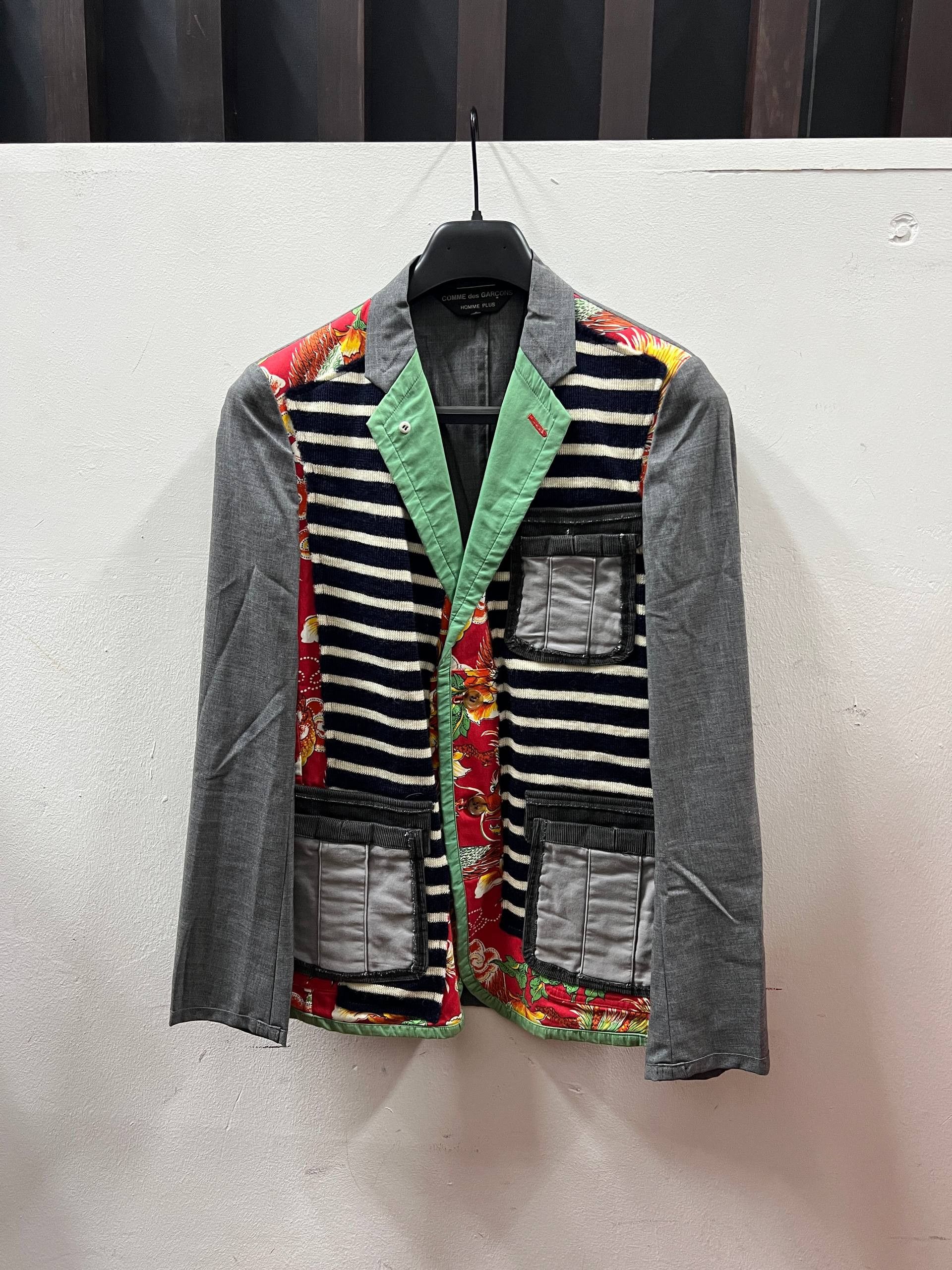 Comme des Garcons Homme Plus SS10 Comme Des Garcons Homme Plus Patchwork Jacket Size US S / EU 44-46 / 1 - 2 Thumbnail