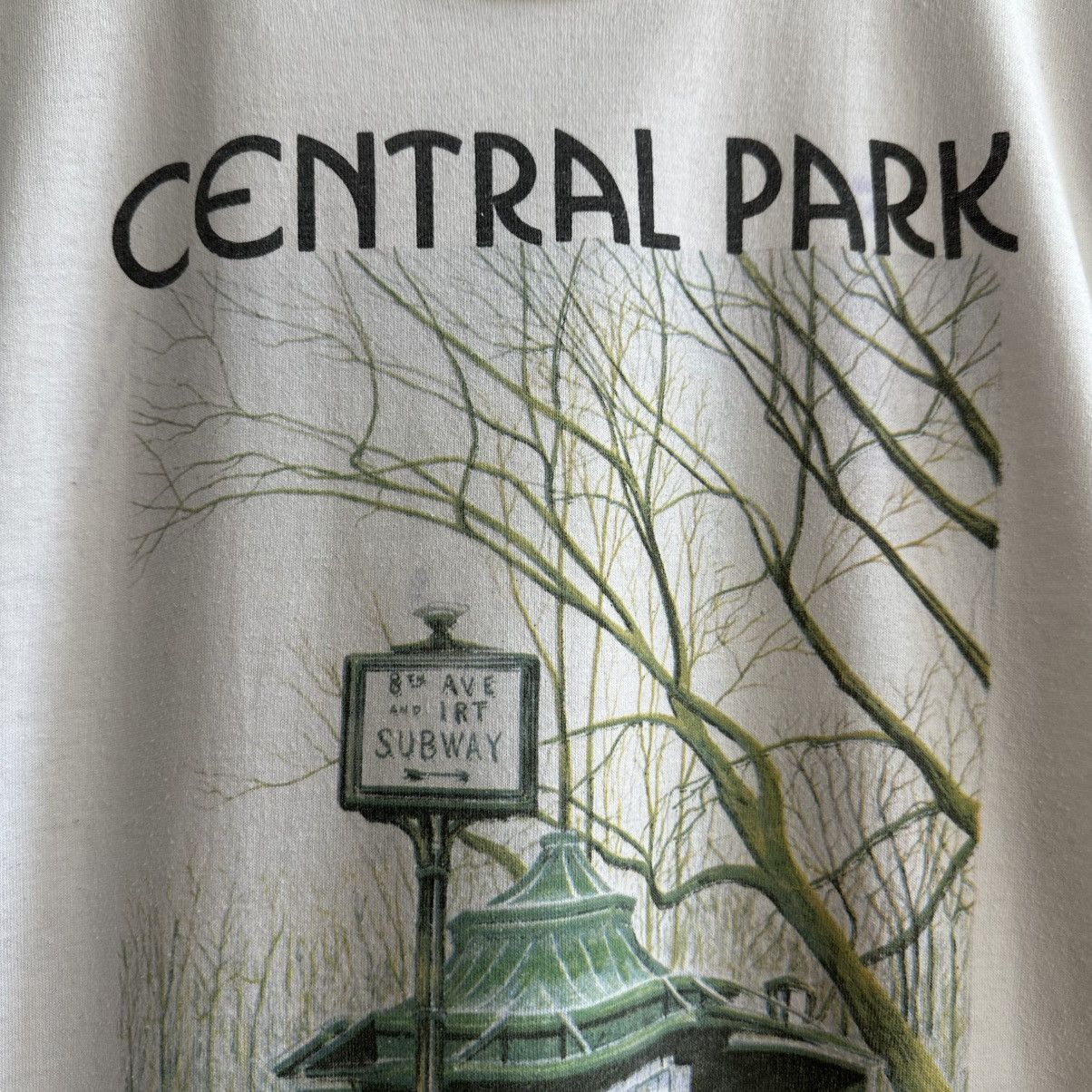 Vintage Vintage 90s Central Park New York Single Stitch Promo Tee Size US L / EU 52-54 / 3 - 3 Thumbnail