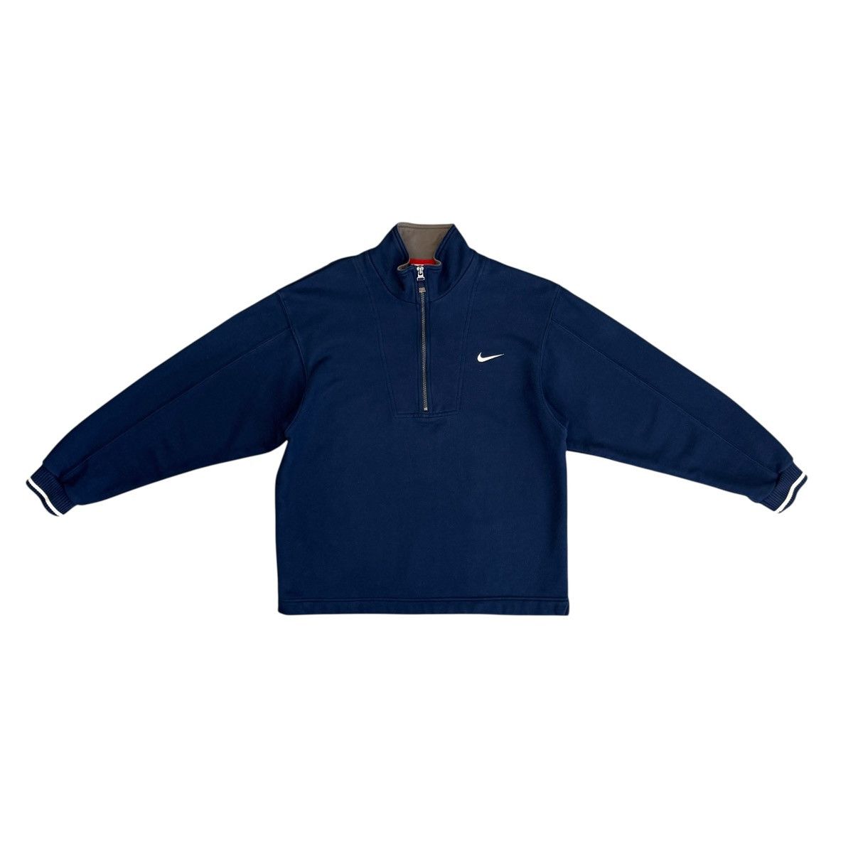 Nike Vintage Nike 1/3 Zip Pullover Sweatshirt Embroidered Logo Size US S / EU 44-46 / 1 - 1 Thumbnail