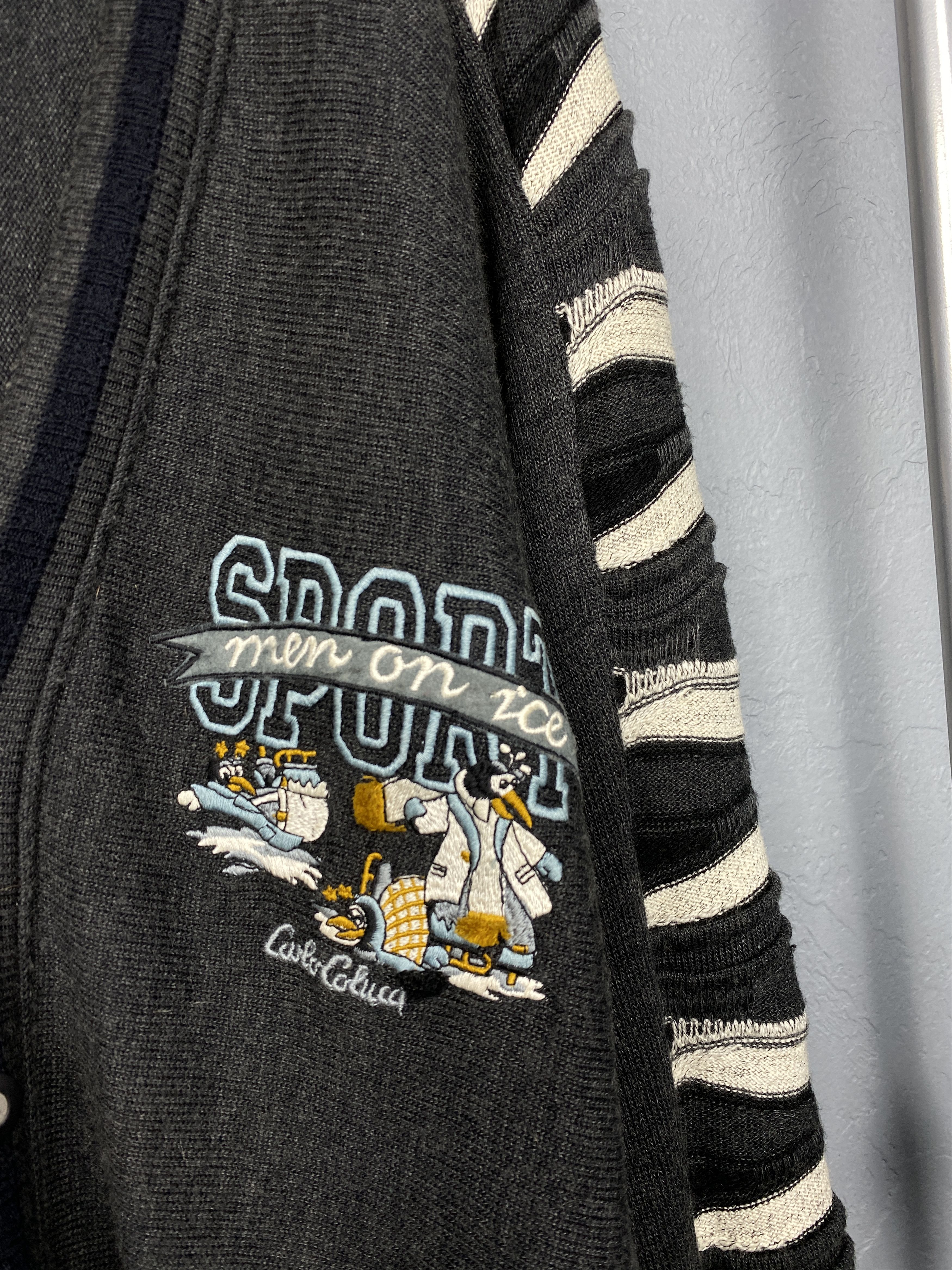 Carlo Colucci Carlo Colucci Sport Men on Ice Vintage Knit Wool Cardigan Size US M / EU 48-50 / 2 - 3 Thumbnail
