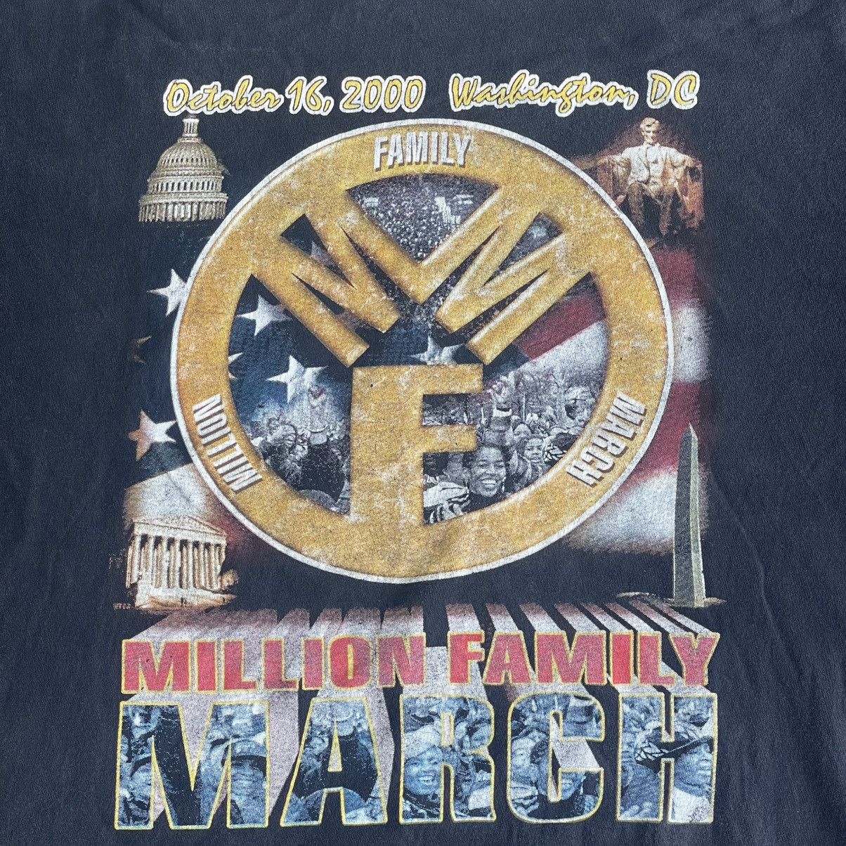Rap Tees × Vintage VTG Million Family March Washington, DC Graphic T-Shirt XL Size US XL / EU 56 / 4 - 6 Thumbnail