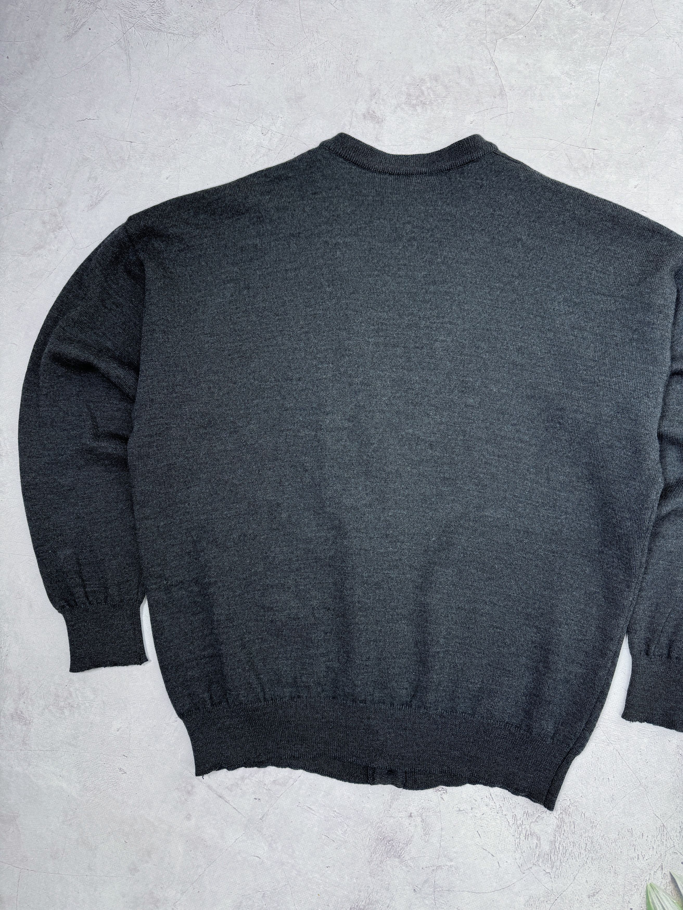 Lacoste × Vintage 80s Chemise Lacoste Knit Cardigan Wool FRANCE Size US L / EU 52-54 / 3 - 17 Thumbnail