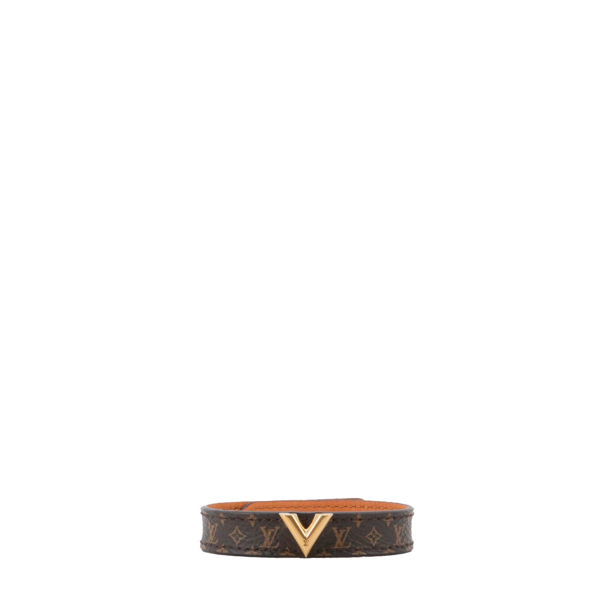 Louis Vuitton LOUIS VUITTON - Louis Vuitton Essential V bracelet in monogrammed canvas (T17) Size ONE SIZE - 1 Thumbnail