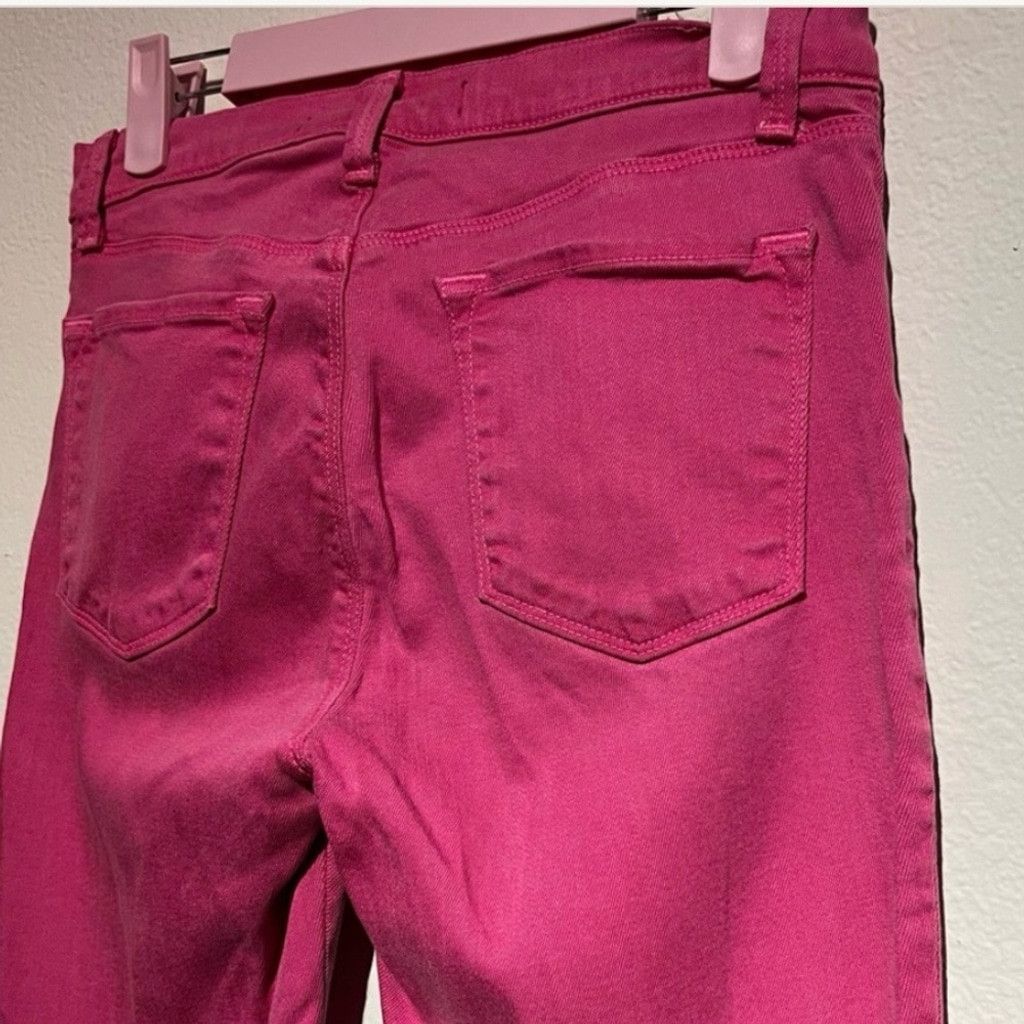 J Brand J Jeans Magenta Pink Skinny Stretchy Jeans High Waist Sz 28 Size 28" / US 6 / IT 42 - 5 Thumbnail