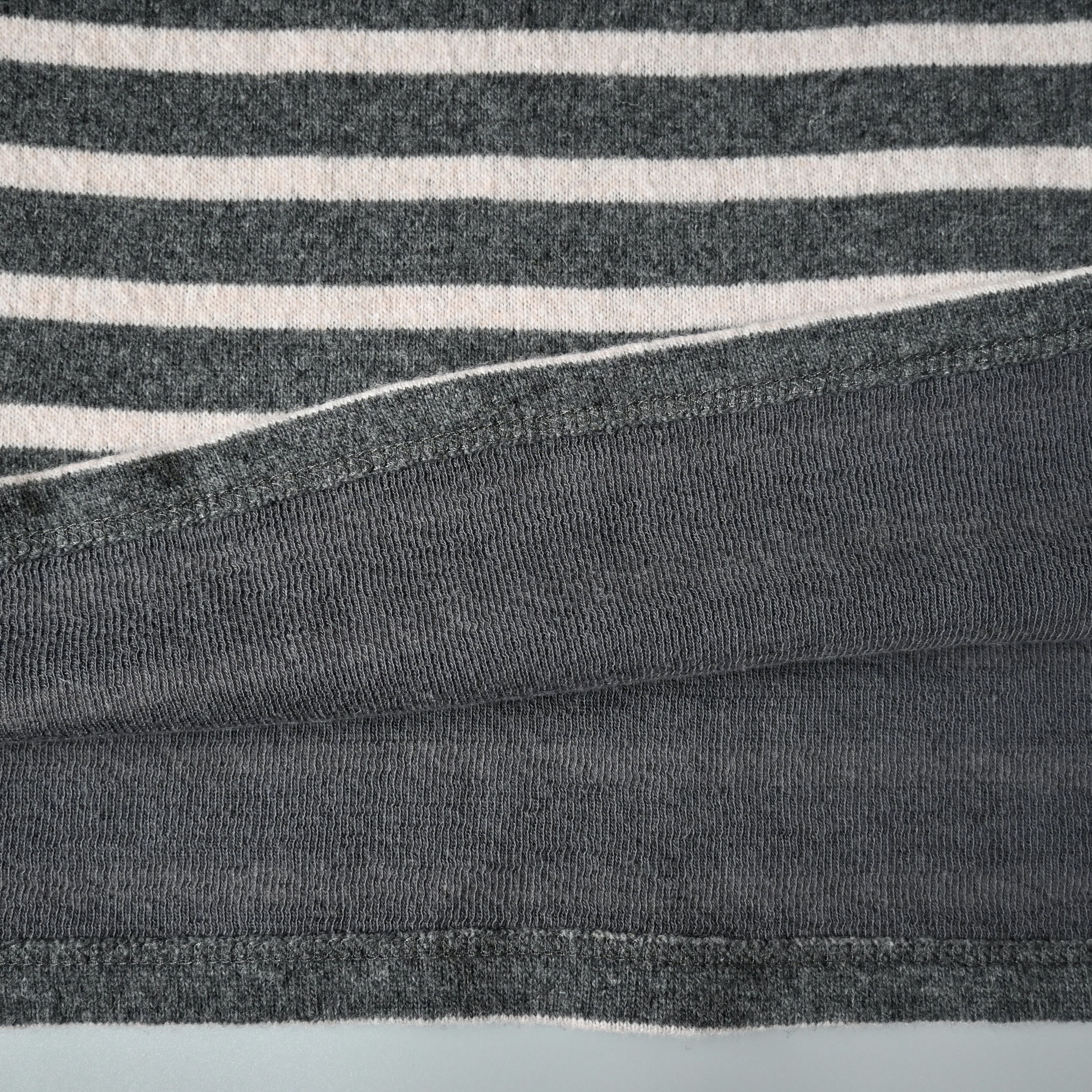 Saint James SAINT JAMES wool blend Breton sweater, gray x pink, 4/M Size US S / EU 44-46 / 1 - 8 Thumbnail