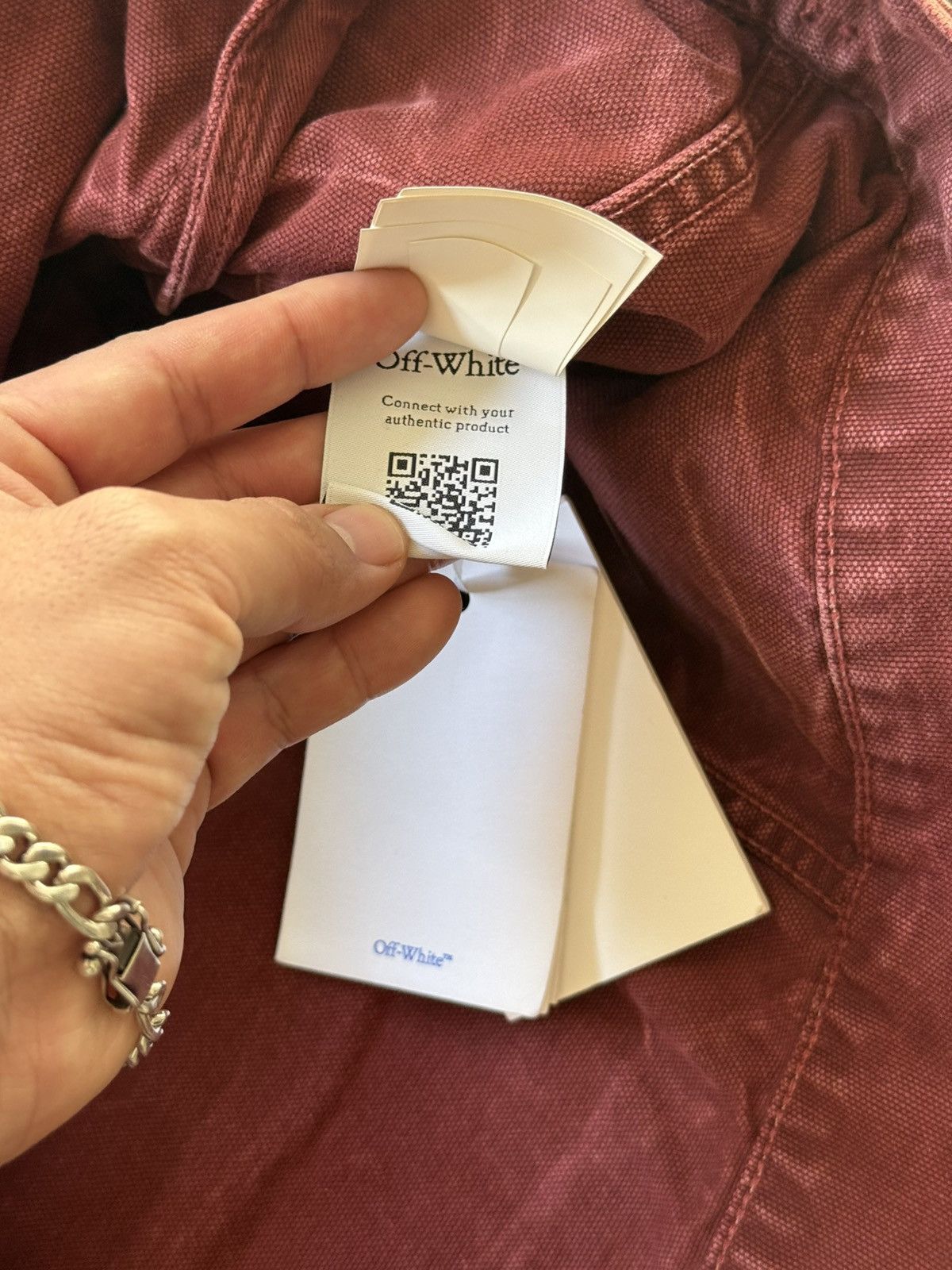 Off-White Off-White Distressed Denim Jacket - Oversized - NWT Size US XL / EU 56 / 4 - 5 Thumbnail
