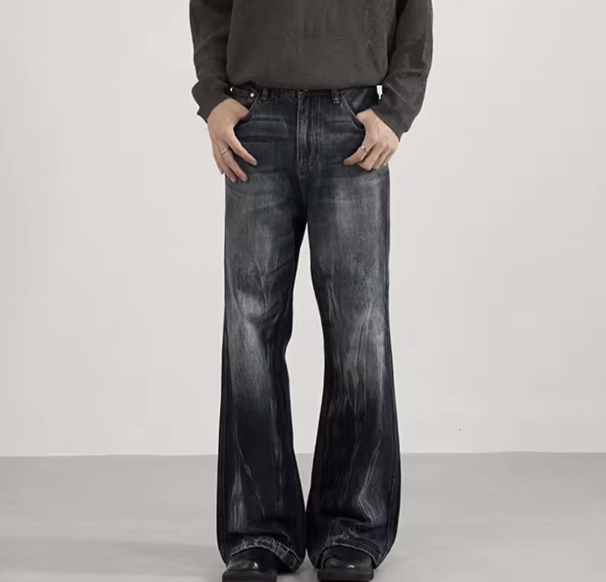 Japanese Brand Distressed Grunge Oversized Skate Pants Size US 27 - 4 Thumbnail