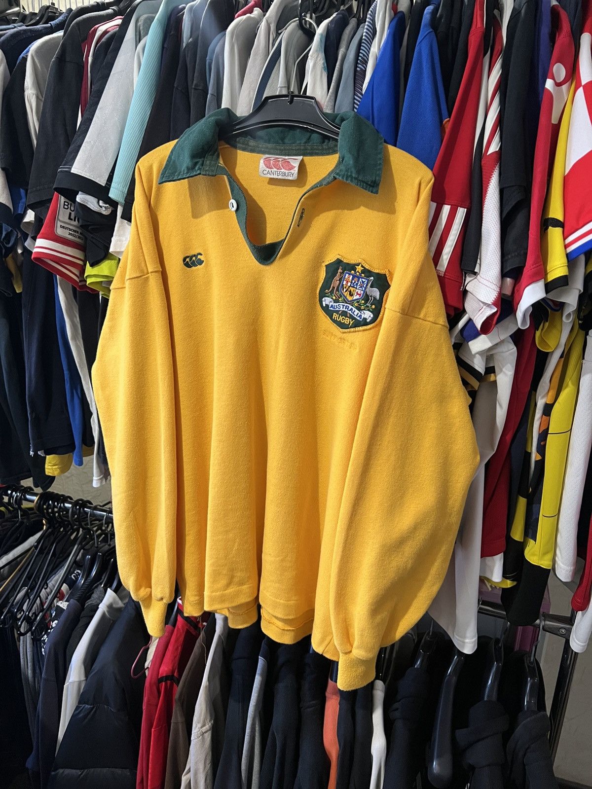 Canterbury of New Zealand × Vintage 1980s VINTAGE CANTERBURY OF AUSTRALIA COTTON RUGBY SHIRT Size US M / EU 48-50 / 2 - 2 Thumbnail