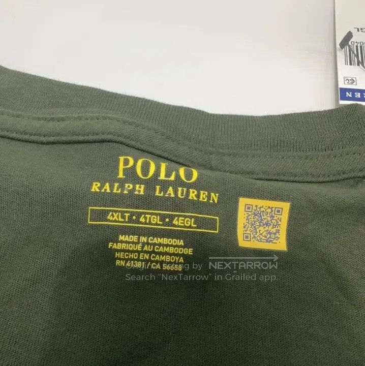 Polo Ralph Lauren Polo Ralph Lauren Letter Print Short-Sleeve T-Shirt. Size US XL / EU 56 / 4 - 5 Thumbnail