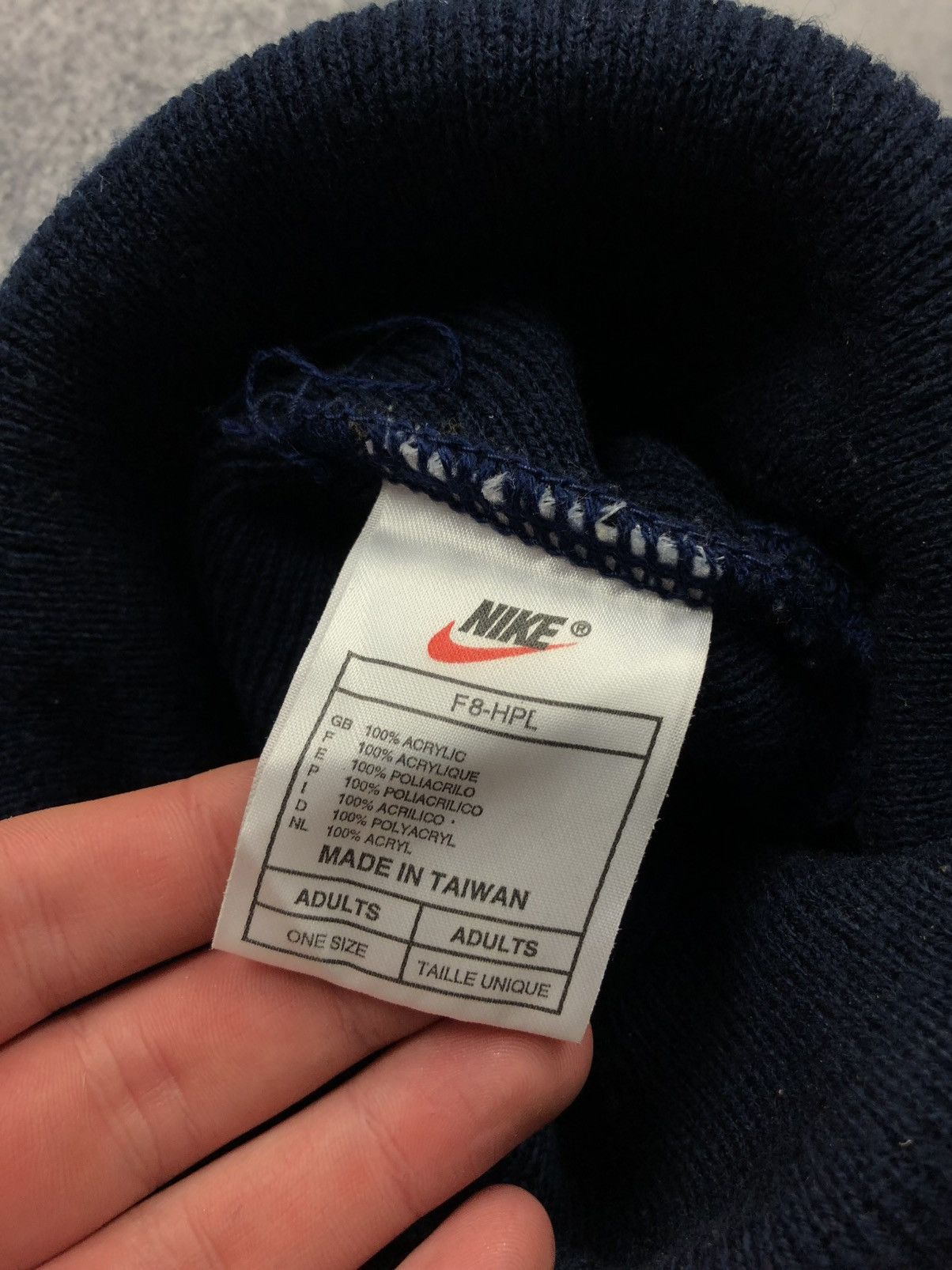 Nike NIKE Vintage 1990s Hat Cap Knit Streetwear Centre Logo Hype Size ONE SIZE - 5 Thumbnail