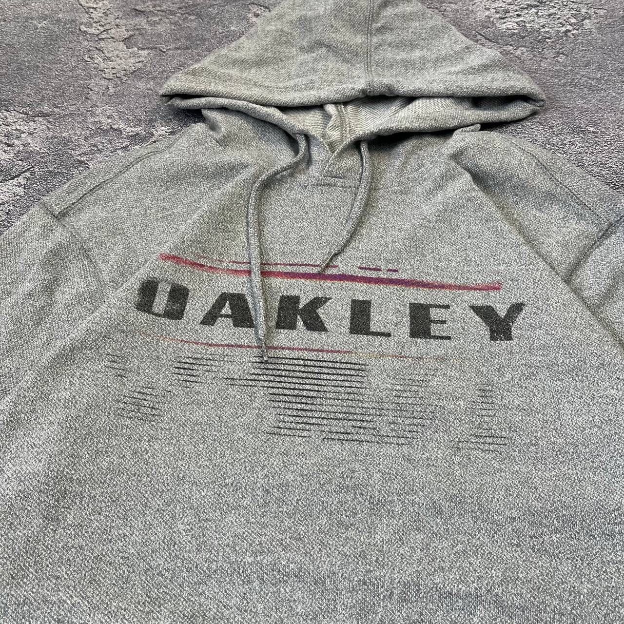 Oakley CRAZY Y2K Vintage Grey Oakley Software Big Logo Hoodie Size US L / EU 52-54 / 3 - 11 Thumbnail