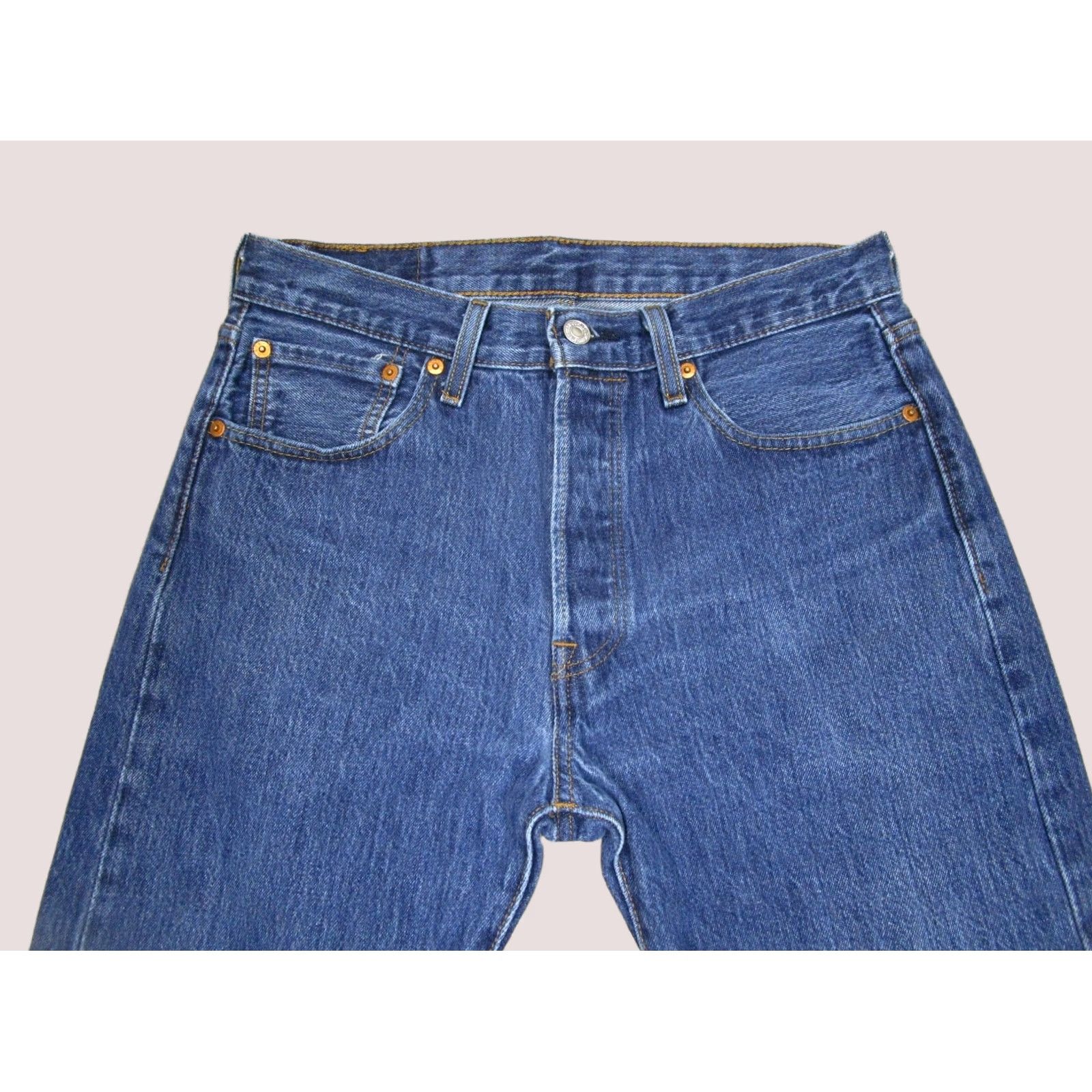 Levi's Levi's 501 Jeans Men 32x32 Blue Button Fly Original Fit Denim Pants Regular Waist 5-Pocket Logo Washington Not applicable? Size US 32 / EU 48 - 1 Thumbnail