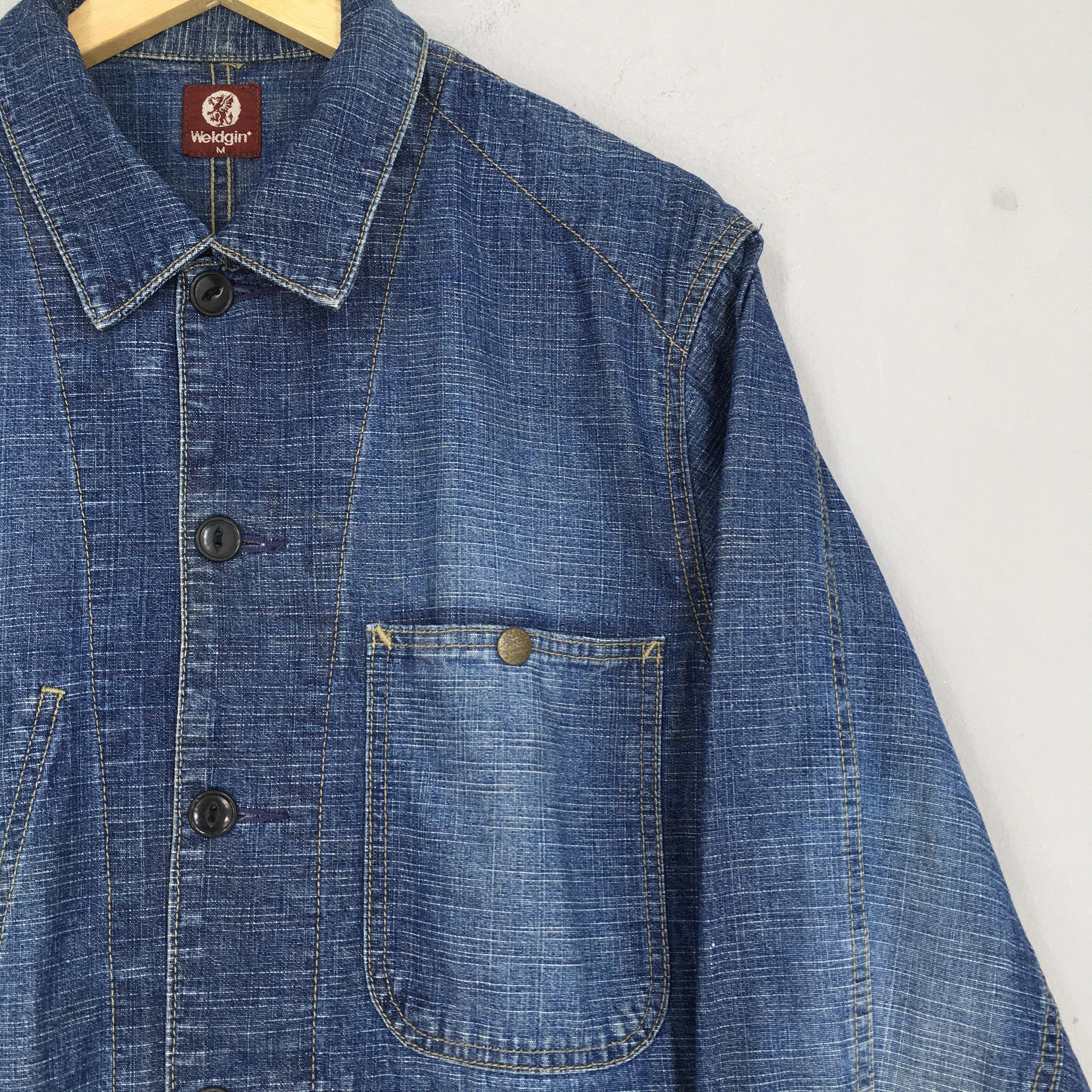 Vetra Vintage 1980s Work Jeans Jacket Labour Workers Medium Size US M / EU 48-50 / 2 - 2 Thumbnail