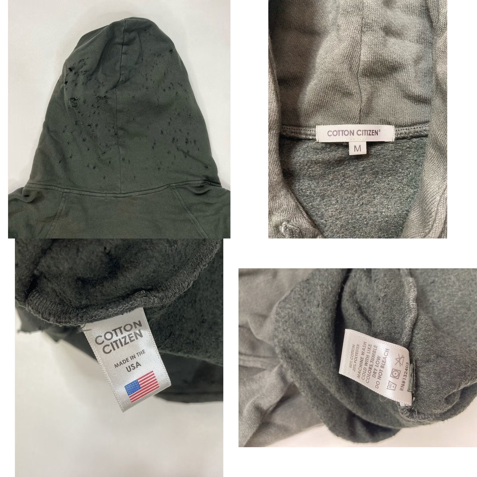 Vintage VINTAGE Cotton Citizens Pullover Hoodie Men Medium Size US M / EU 48-50 / 2 - 8 Thumbnail