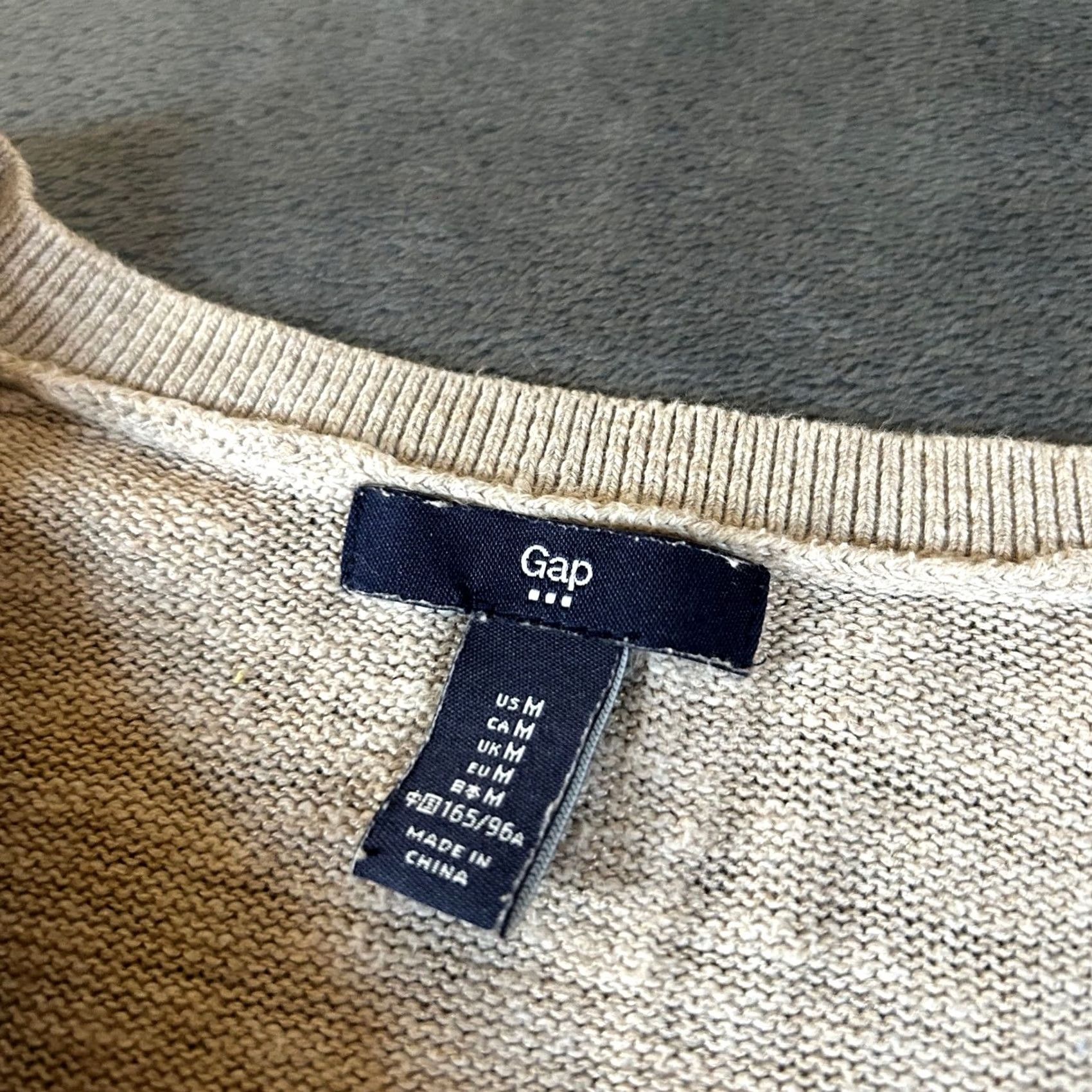 Gap Gap Knit Sweater Tunic Top Long Sleeve Beige Womens Medium Size M / US 6-8 / IT 42-44 - 3 Thumbnail