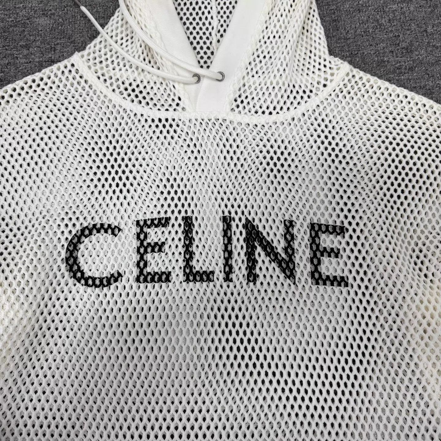 Celine Celine grid cut-out letter logo hoodie M Size M / US 6-8 / IT 42-44 - 6 Thumbnail