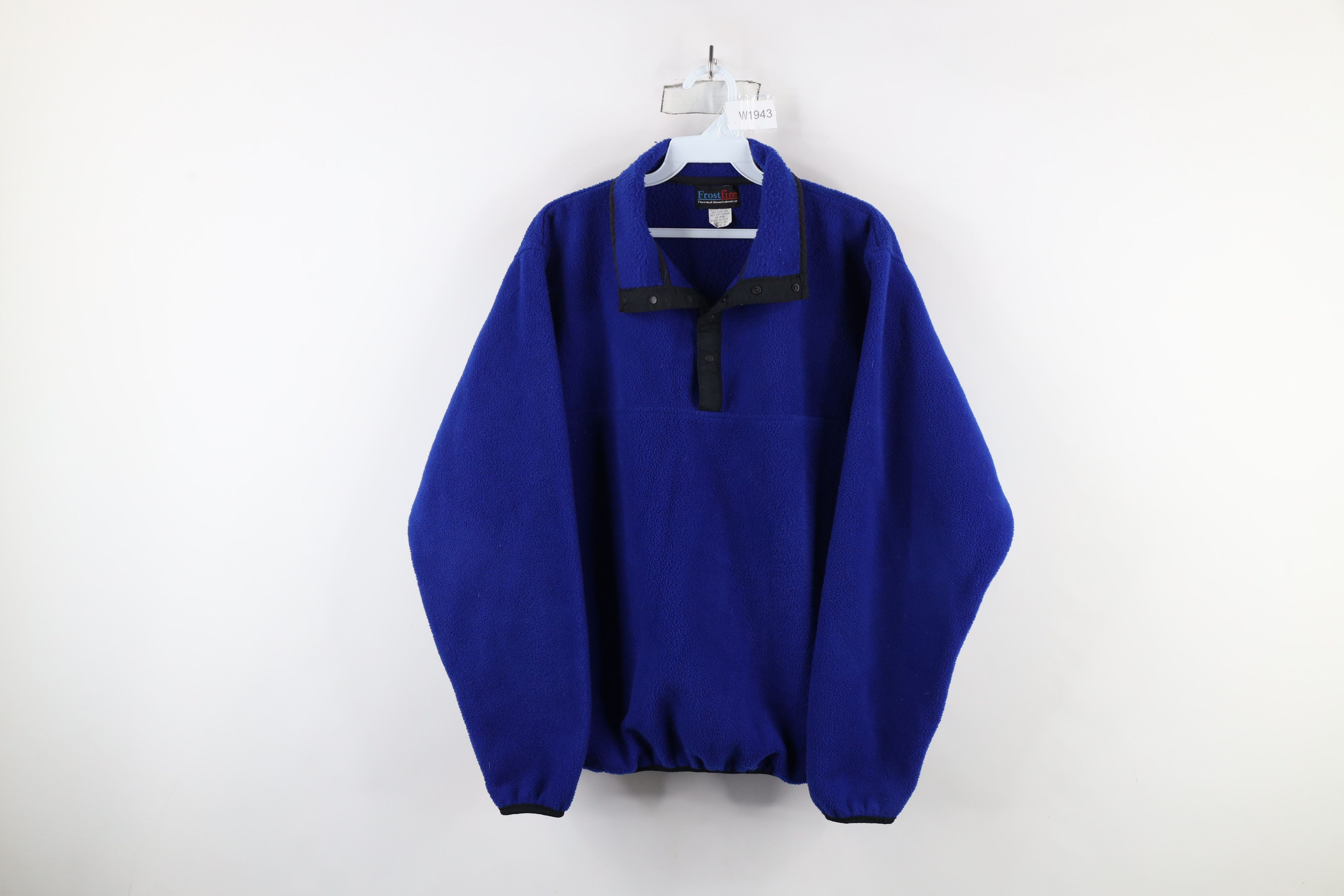 Vintage Vintage 90s Streetwear Button Fleece Pullover Sweater USA Size US S / EU 44-46 / 1 - 1 Thumbnail