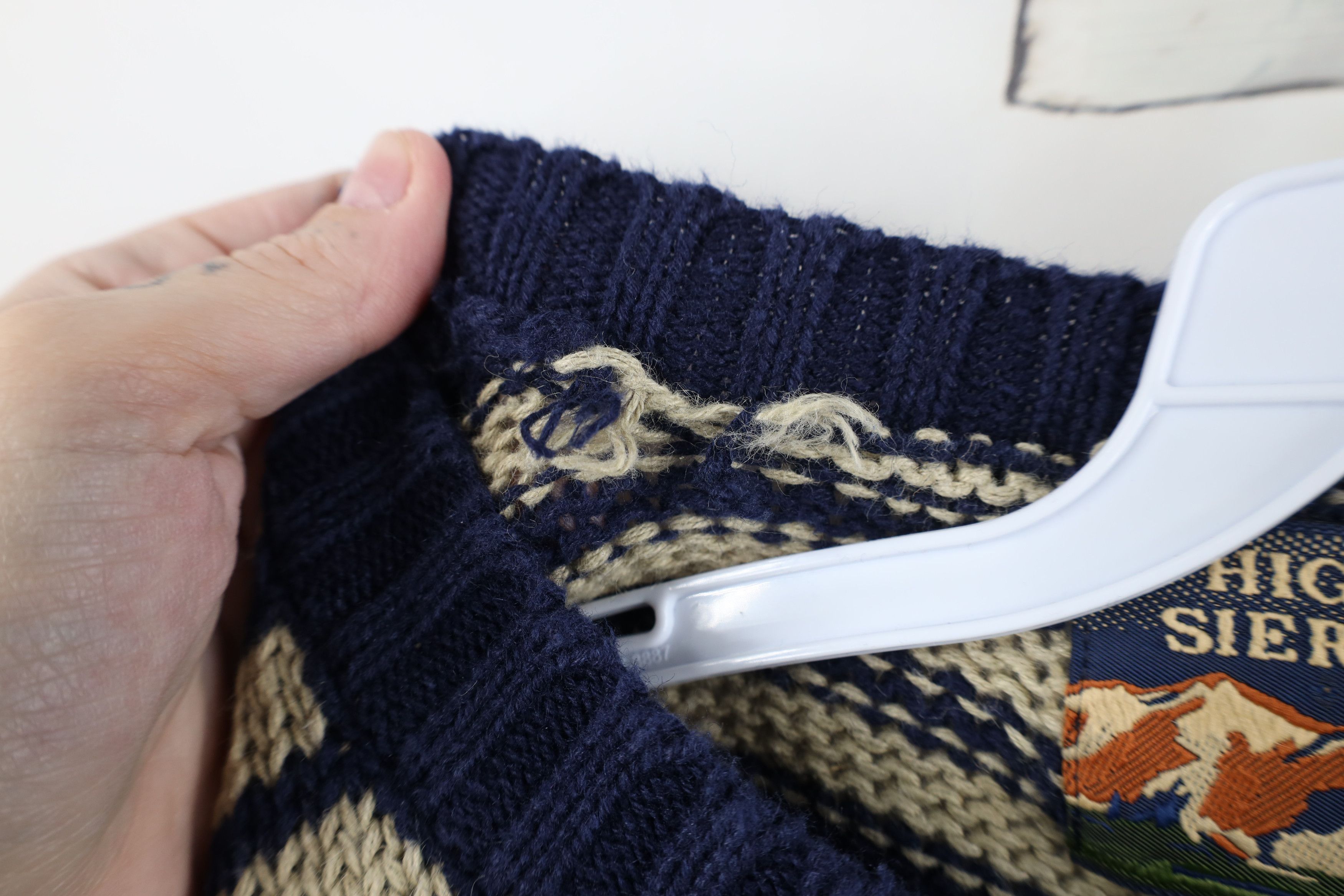 Vintage Vintage 90s Streetwear Geometric Knit Crewneck Sweater Size US L / EU 52-54 / 3 - 7 Thumbnail