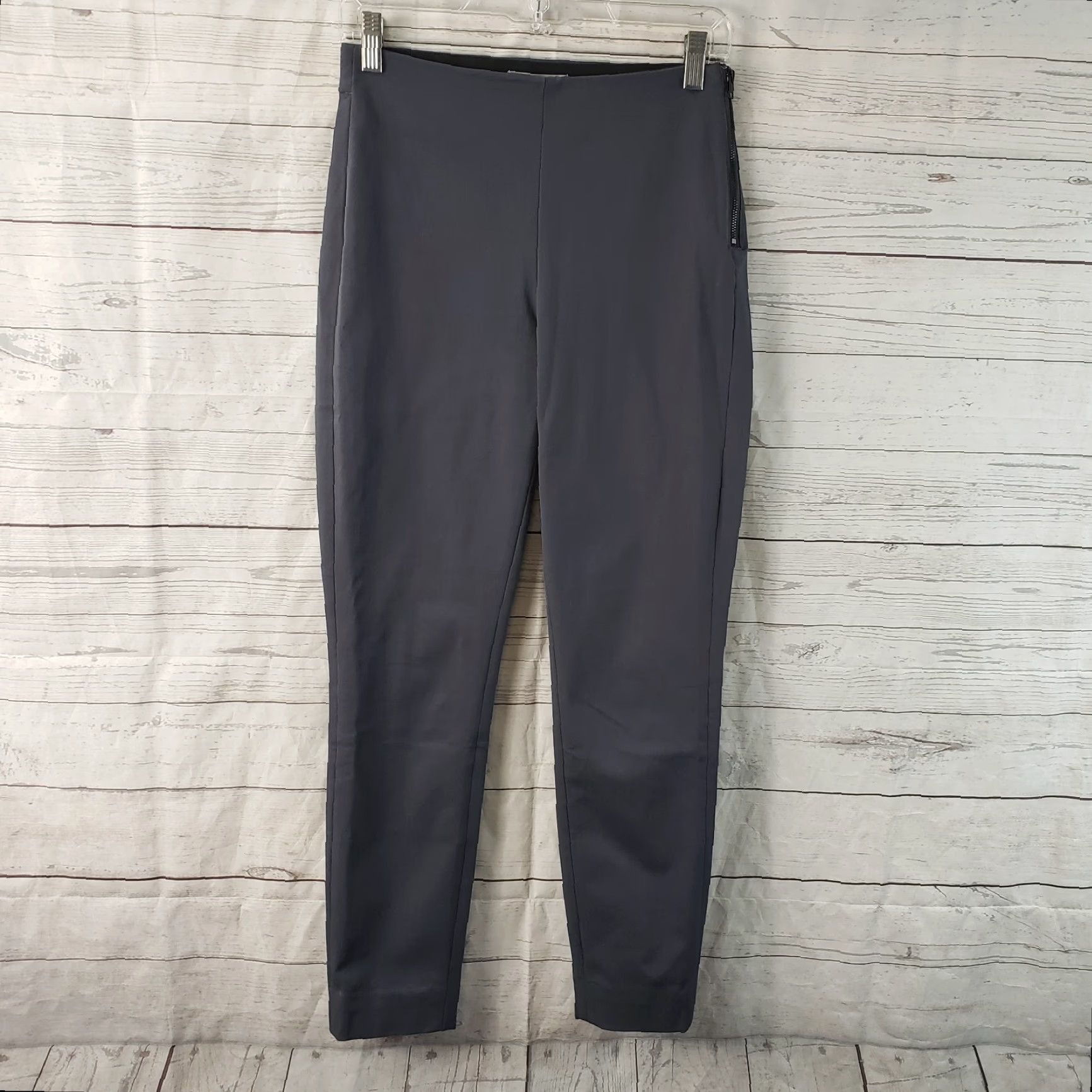 Everlane Everlane Pants Size 2 Gray Mid Rise Cotton Blend Side Zip Skinny Cropped Womens Size 26" / US 2 / IT 38 - 2 Thumbnail