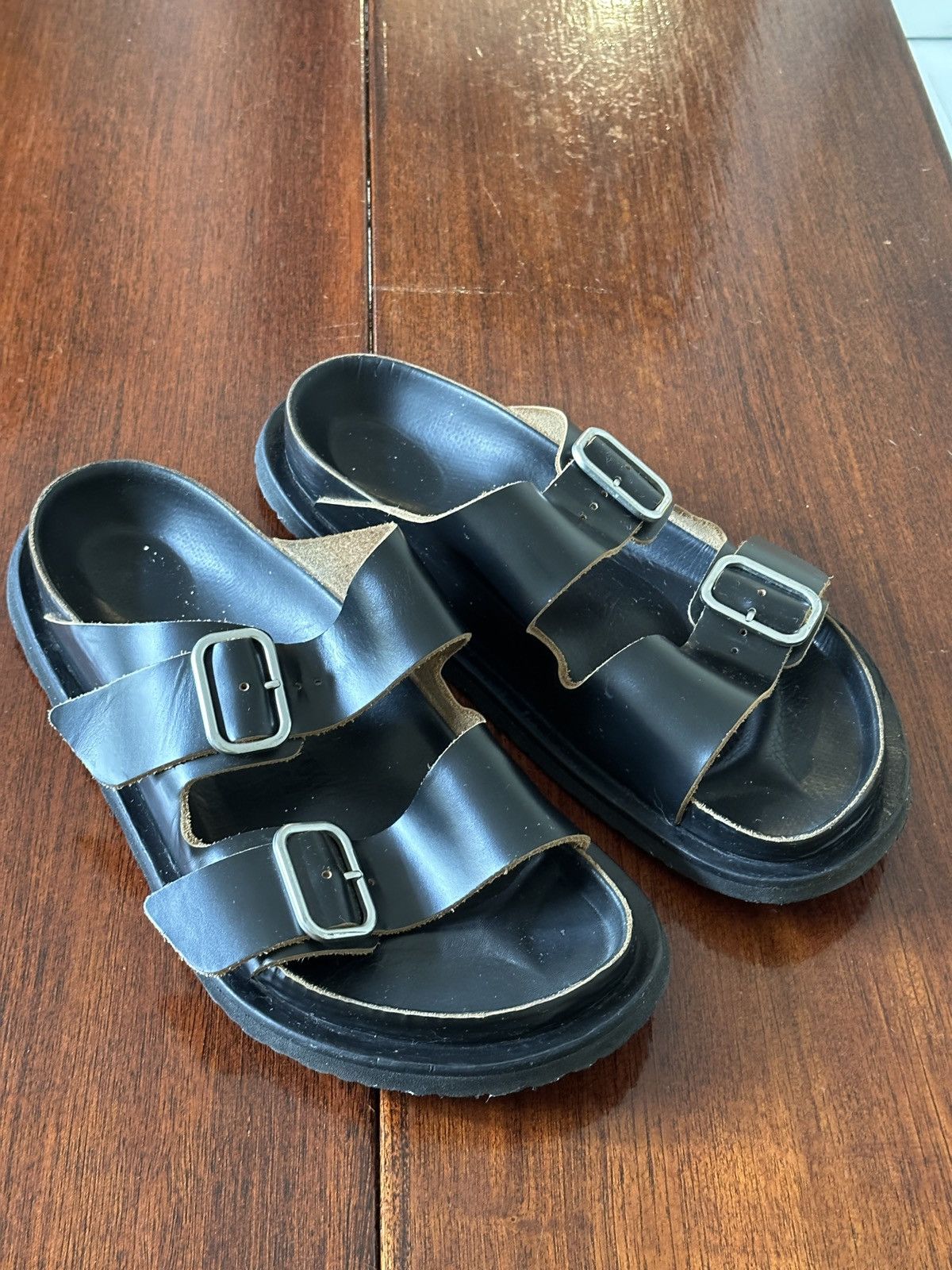 Our Legacy Our Legacy Slide Olive Leather Tech | Grailed