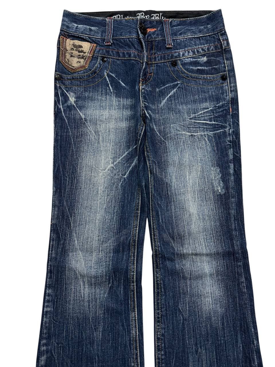 Vintage 💥Flare💥Vintage Blow By Blue Whisker Tunder Bootcut Sick Jean Size US 28 / EU 44 - 3 Thumbnail