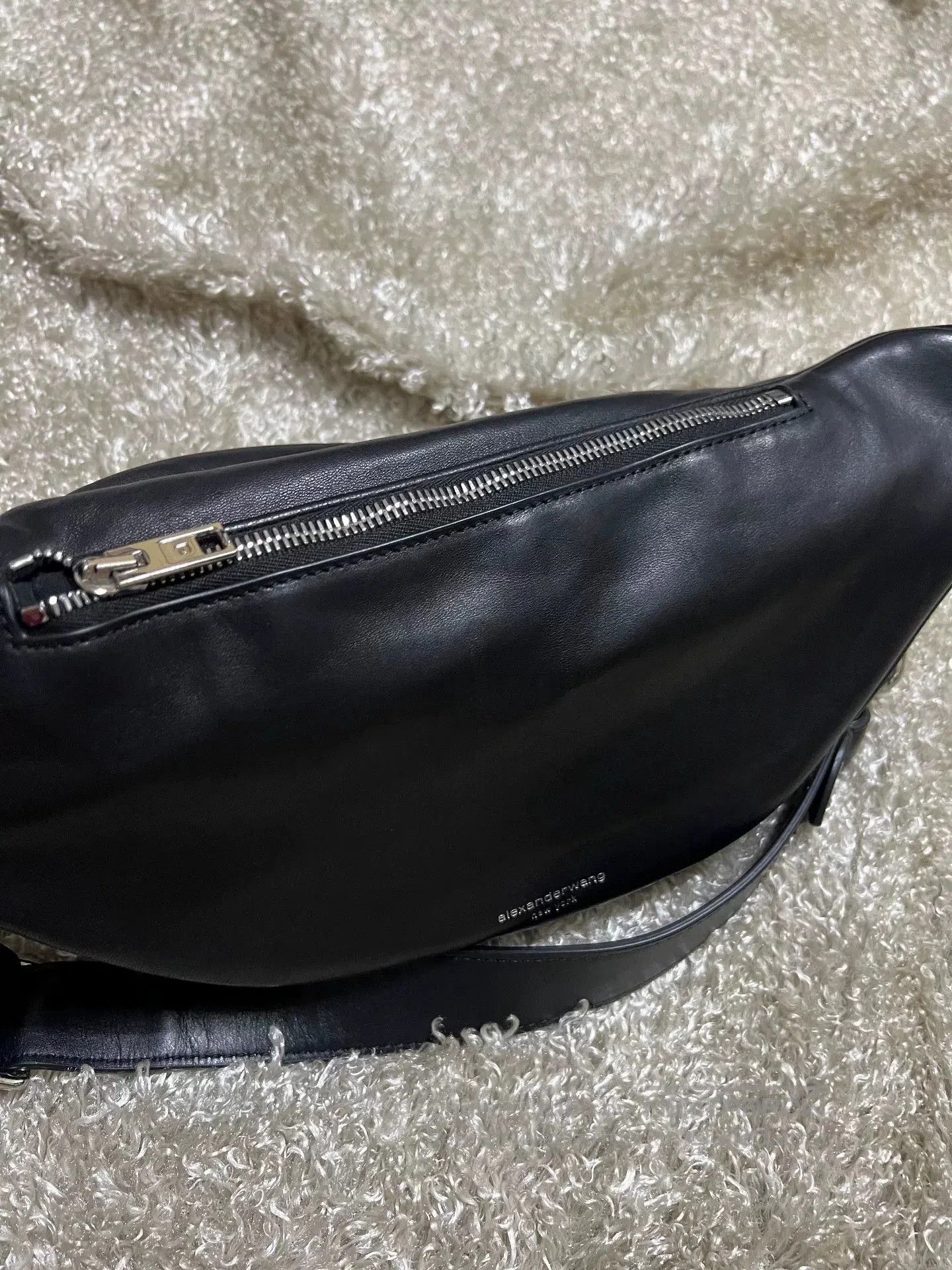Alexander Wang Alexander Wang Black Leather Fanny Pack. Size ONE SIZE - 6 Thumbnail
