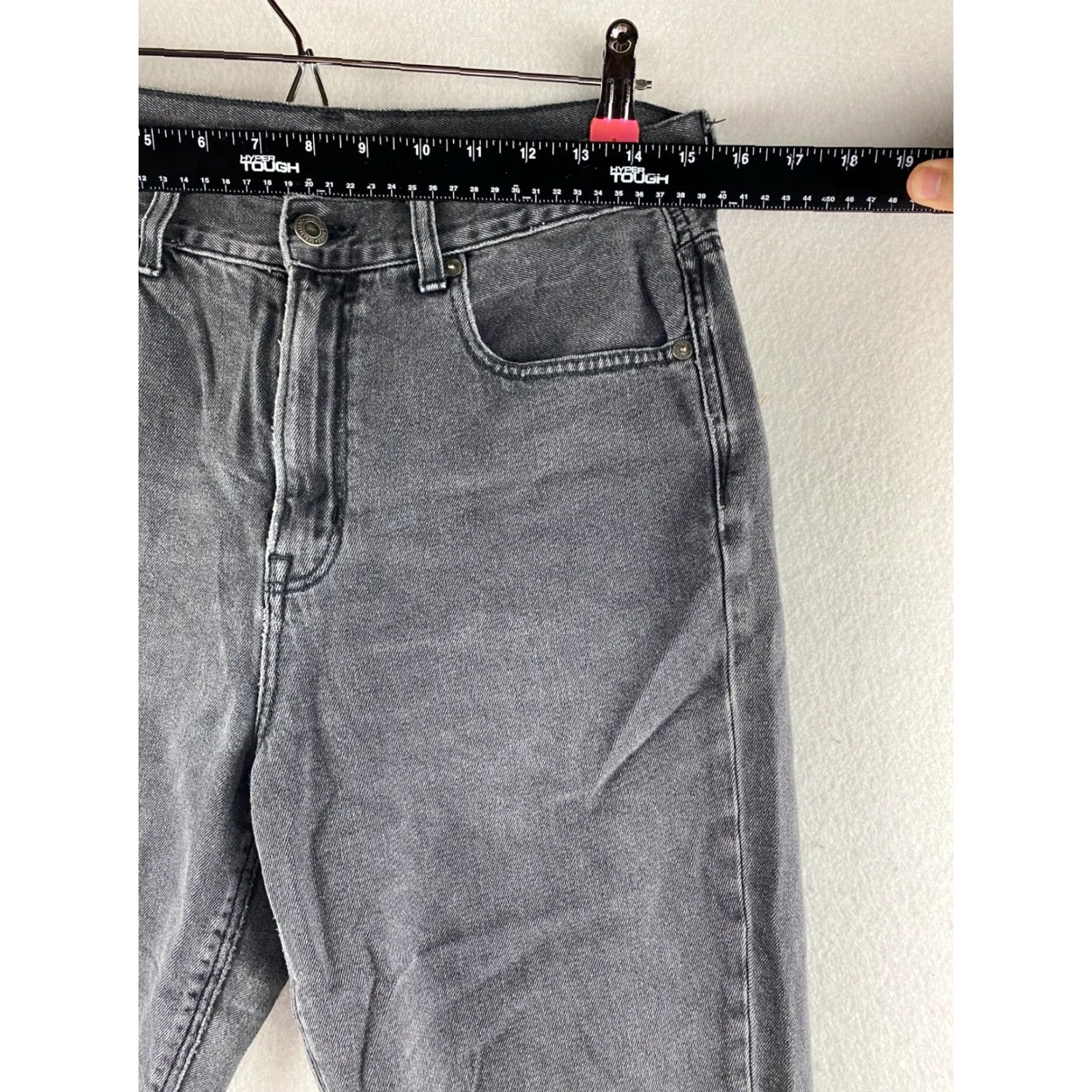 American Eagle Outfitters American Eagle Outfitters Jeans Womens 12 Black High Rise Loose Fit Denim 31x23 Size 34" / US 12 / IT 48 - 3 Thumbnail