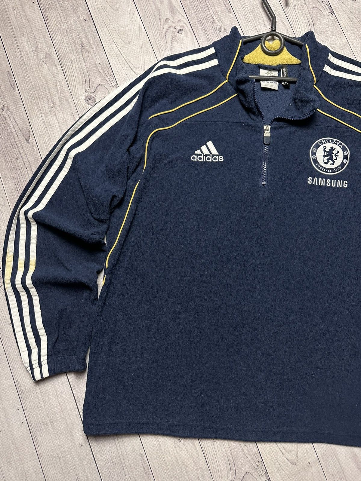 Adidas × Chelsea Soccer × Vintage Vintage adidas Chelsea soccer fleece jacket size M Size US M / EU 48-50 / 2 - 3 Thumbnail