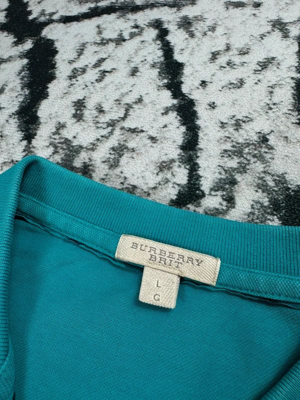 Burberry Burberry blue polo shirt L Size US L / EU 52-54 / 3 - 4 Thumbnail
