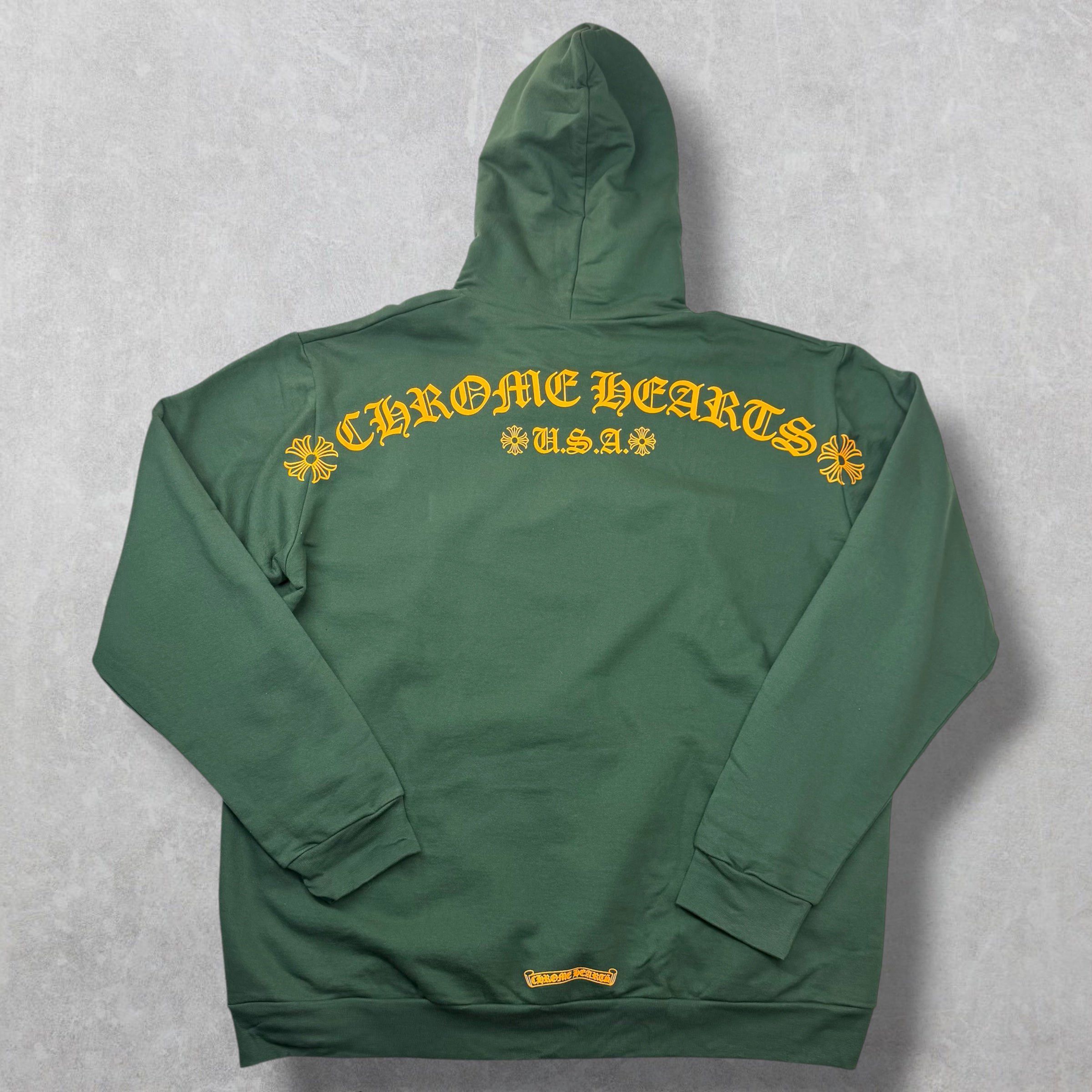 Chrome Hearts Chrome Hearts Orange T-Bar Hoodie Green XXL Size US XXL / EU 58 / 5 - 2 Thumbnail