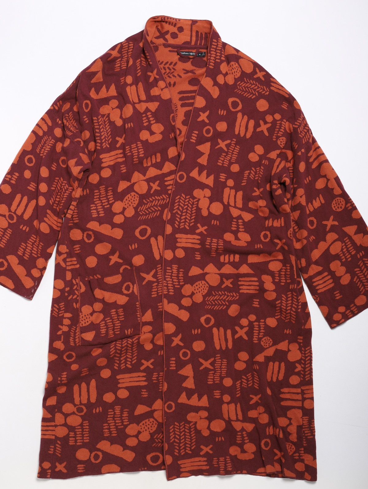 Gudrun Sjoden Gudrun Sjoden Cotton Long Cardigan Dress Coat Printed Flower Size XL / US 12-14 / IT 48-50 - 4 Thumbnail