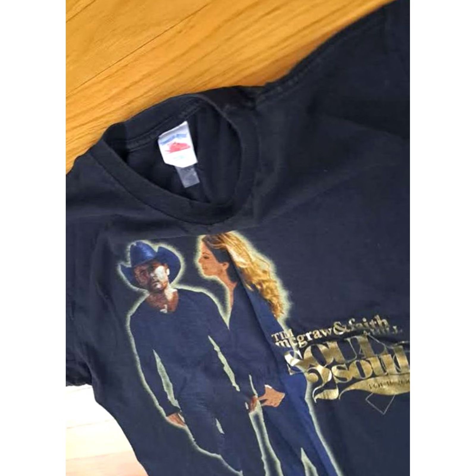 Vintage VINTAGE Tim Mcgraw&Faith Hill Concert T-Shirt Large Soul to Soul Tennessee River Music Mens Size US L / EU 52-54 / 3 - 5 Thumbnail