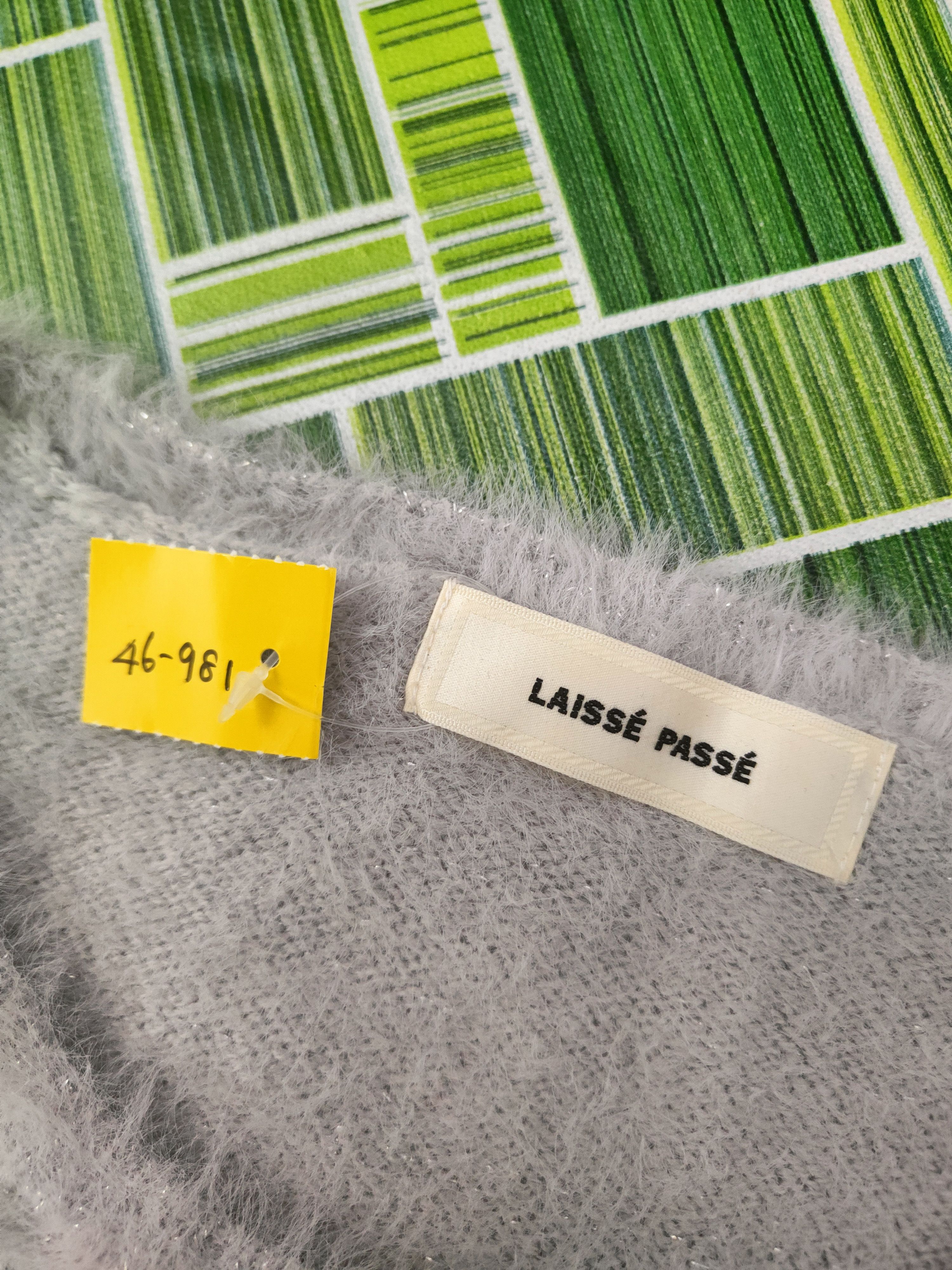 Japanese Brand DL Laisse Passe Gray Fur Mohair Knitwear #46-981 Size XS / US 0-2 / IT 36-38 - 13 Thumbnail