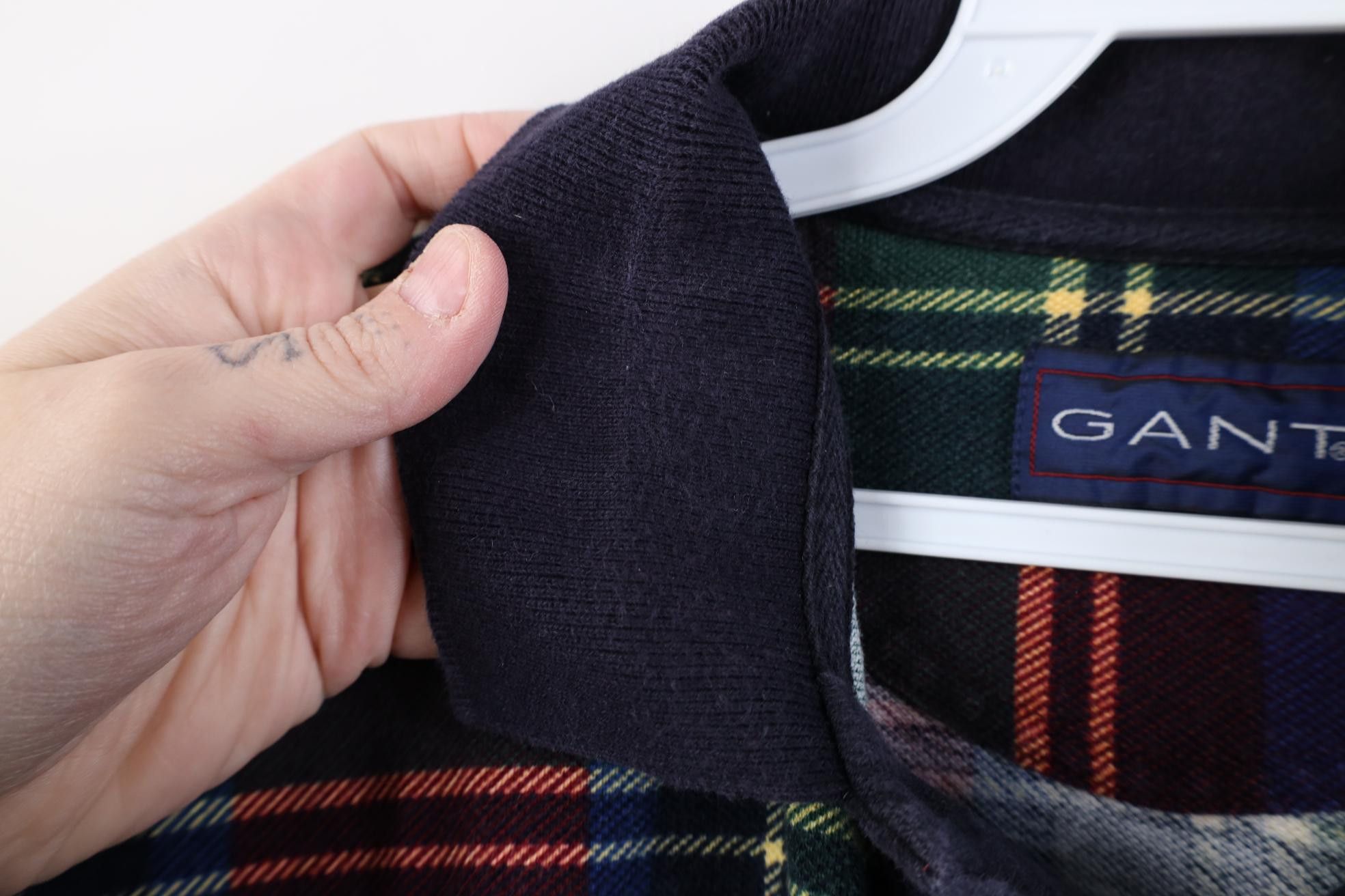 Vintage Vintage 90s Streetwear Plaid Collared Golf Polo Shirt Cotton Size US L / EU 52-54 / 3 - 6 Thumbnail