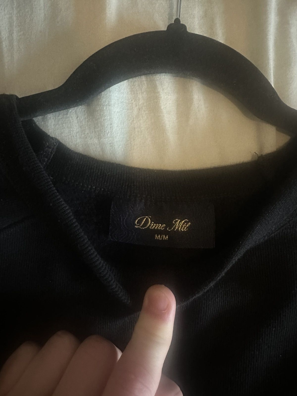Dime Dime Cursive LOGO Black Sweater Med Size US M / EU 48-50 / 2 - 3 Thumbnail