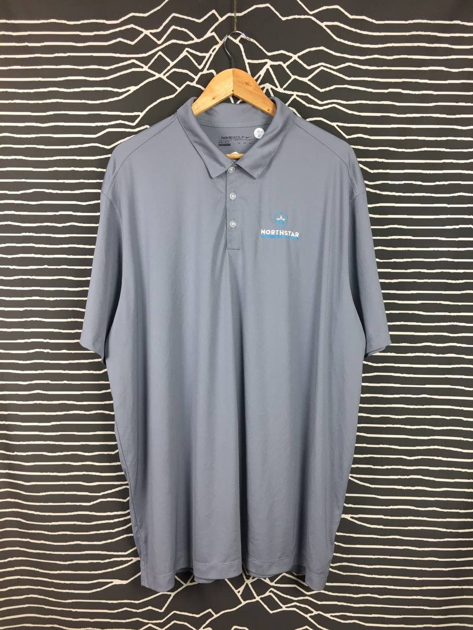 Nike × Vintage Nike Golf Dri-Fit North Star Authorized Affiliate Polo Tee Size US XXL / EU 58 / 5 - 1 Thumbnail