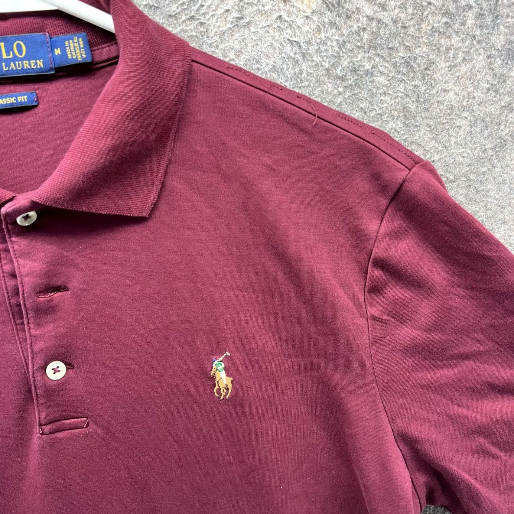 Polo Ralph Lauren Polo Ralph Lauren Polo Shirt Mens Medium Red Classic Fit Cotton Polo Pony Logo Shirt Size US M / EU 48-50 / 2 - 6 Thumbnail