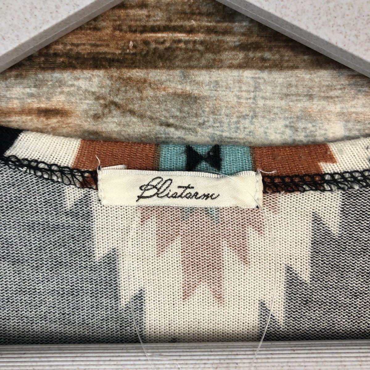 Japanese Brand Bliatanmu navajo Black Cardigan Knitwear #A1593 Size US M / EU 48-50 / 2 - 8 Thumbnail
